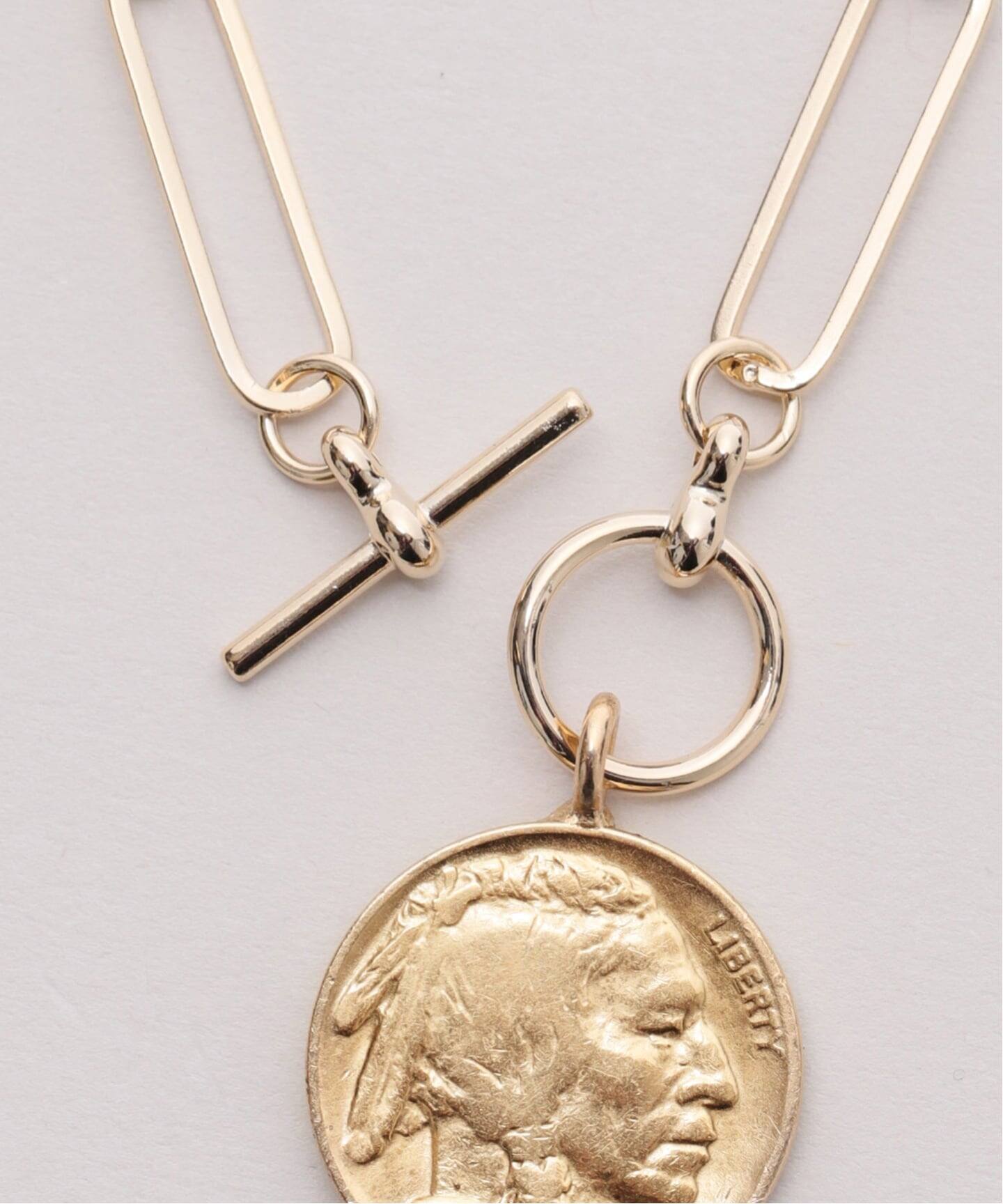 JANIS SAVITT/ジャニス・サビット】Lightweight chain coin Necklace