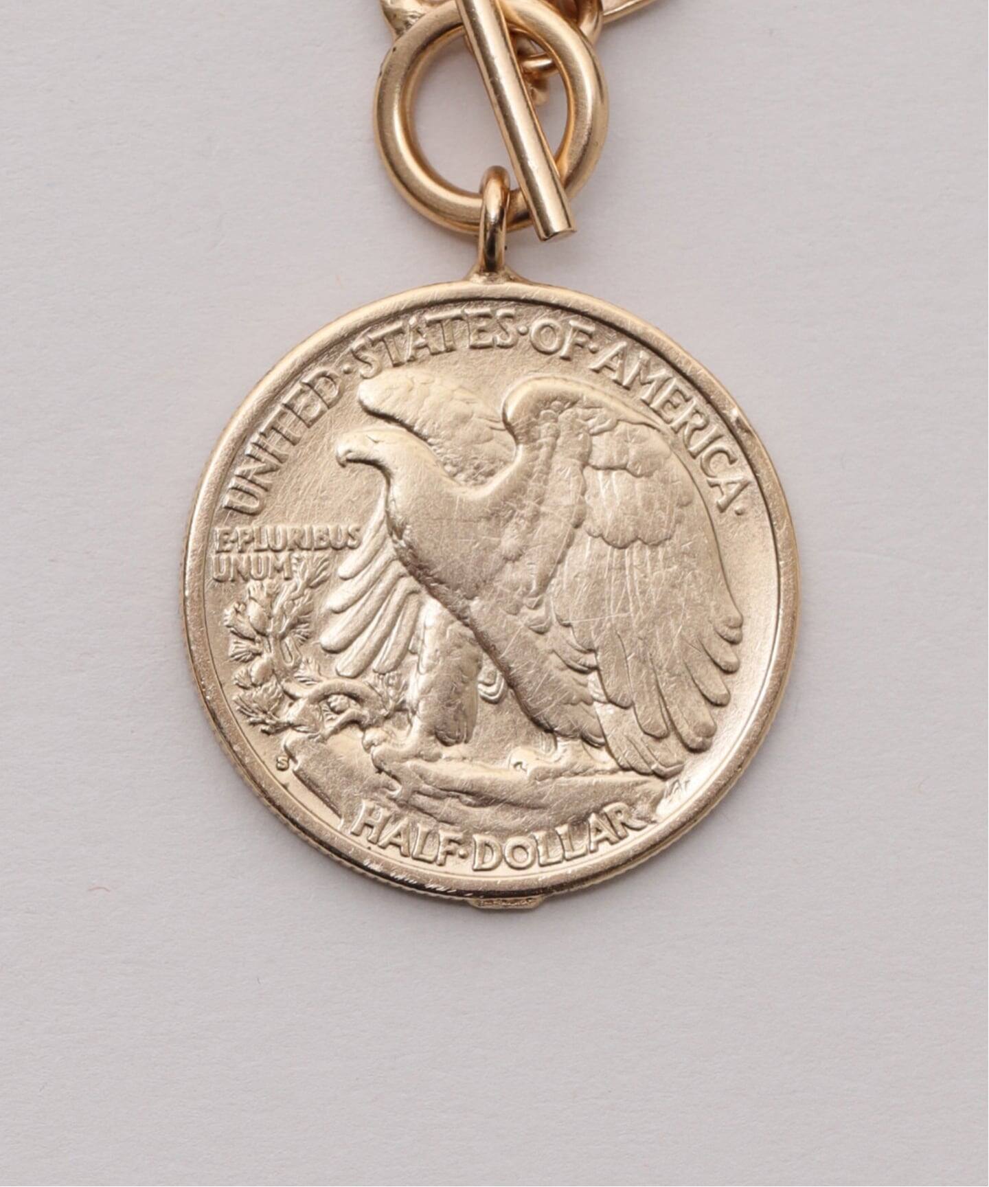 JANIS SAVITT/ジャニス・サビット】Design chain coin Necklace