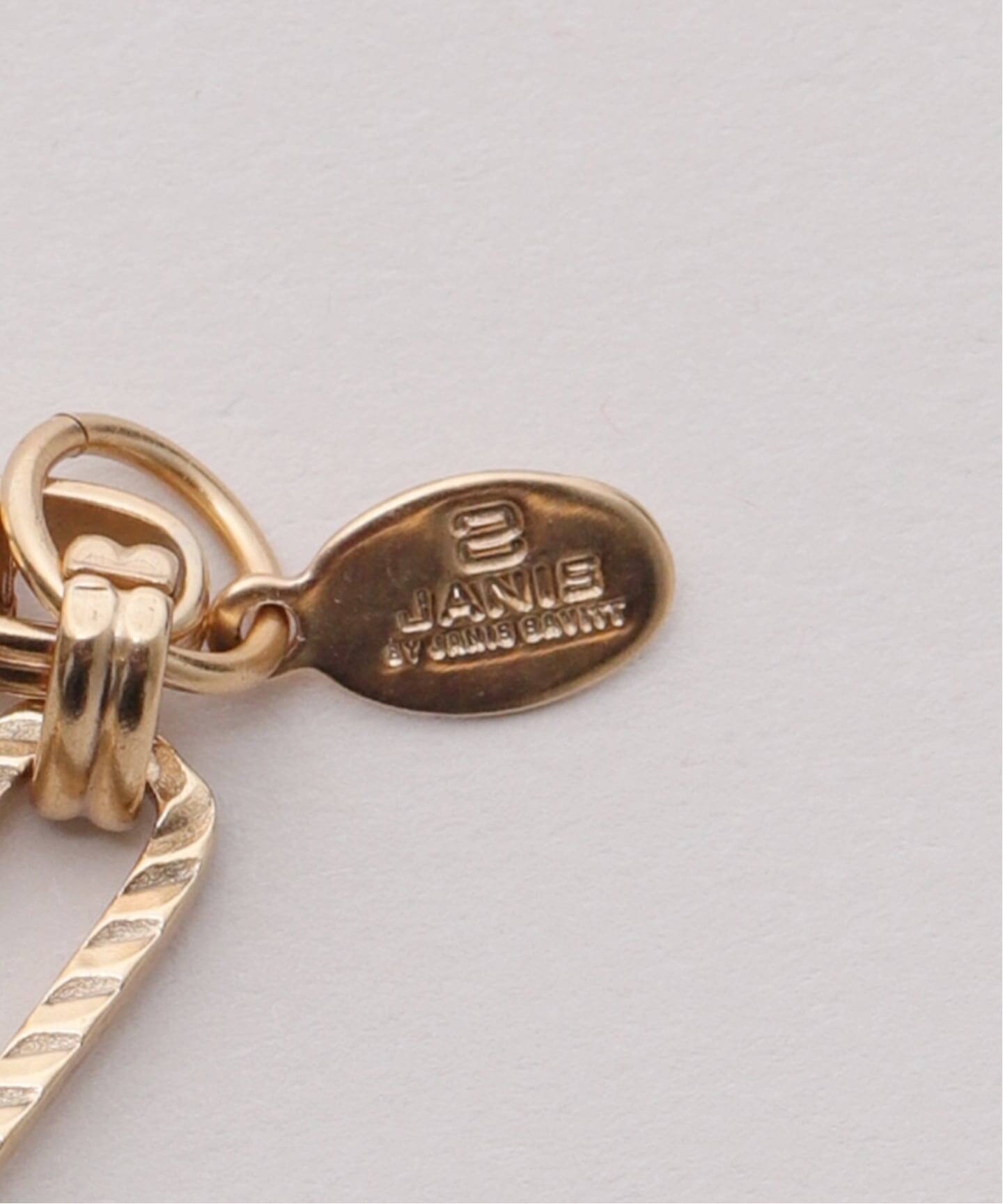 JANIS SAVITT/ジャニス・サビット】Design chain coin Necklace