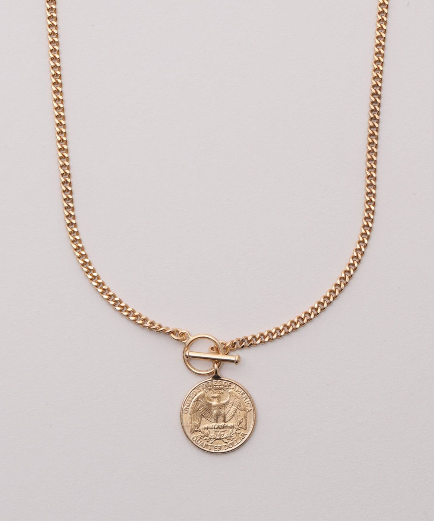JANIS SAVITT/ジャニス・サビット】long chain coin Necklace