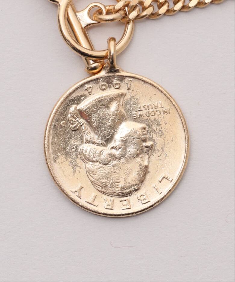 JANIS SAVITT/ジャニス・サビット】long chain coin Necklace 