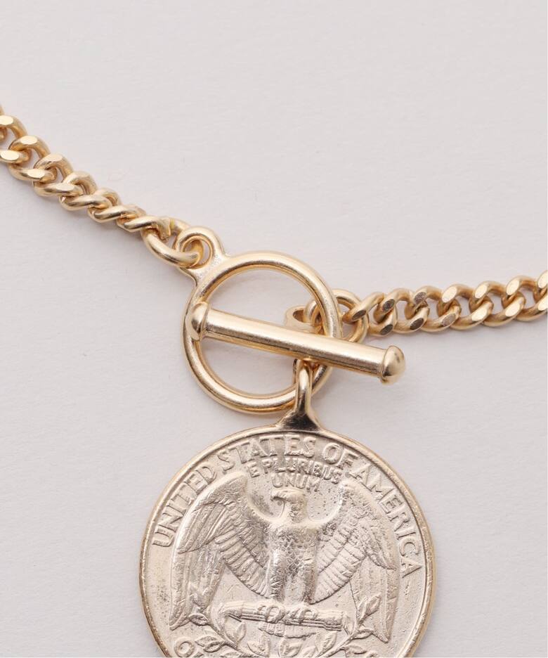JANIS SAVITT/ジャニス・サビット】long chain coin Necklace 