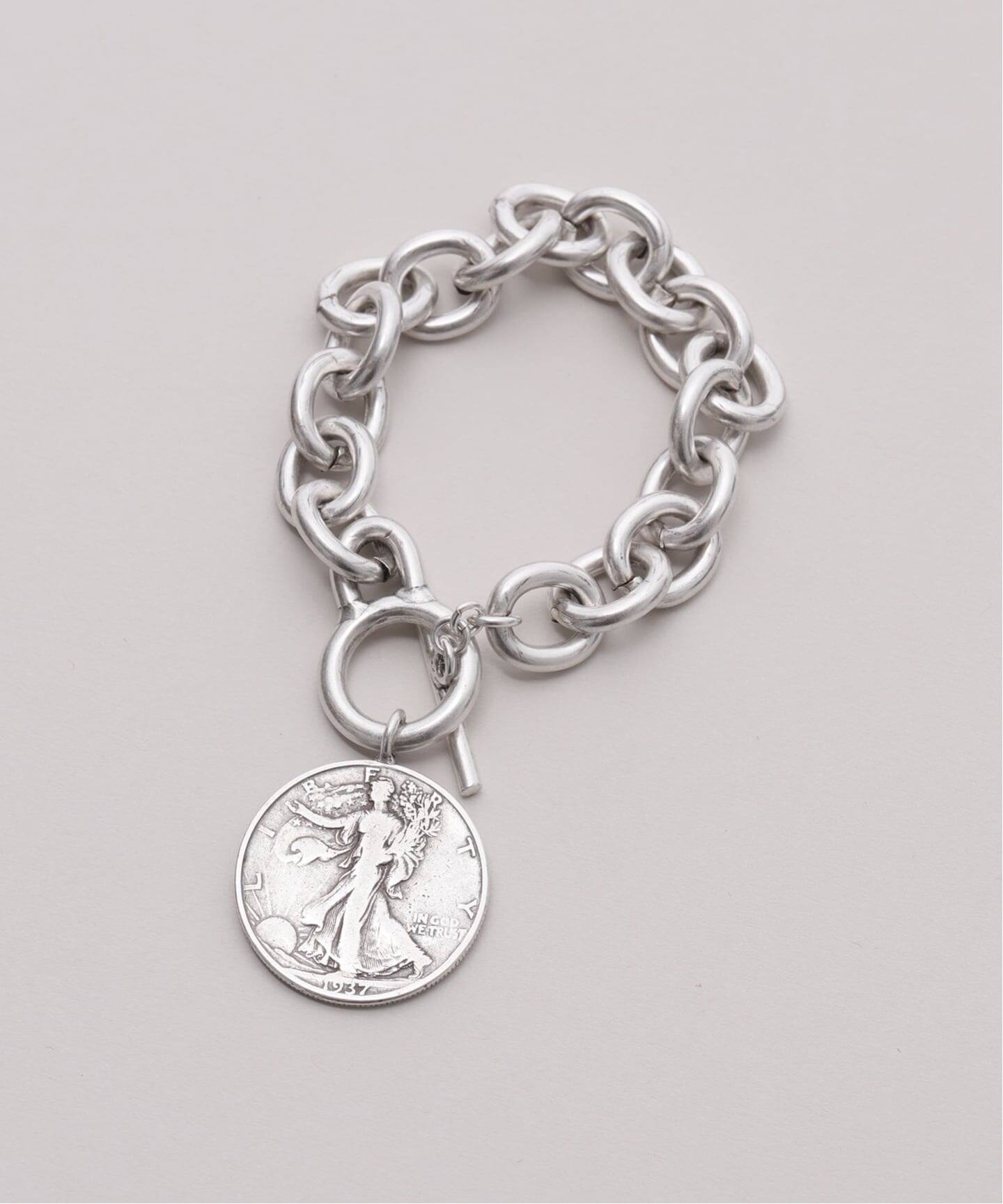 JANIS SAVITT/ジャニス・サビット】Silver Coin Bracelet