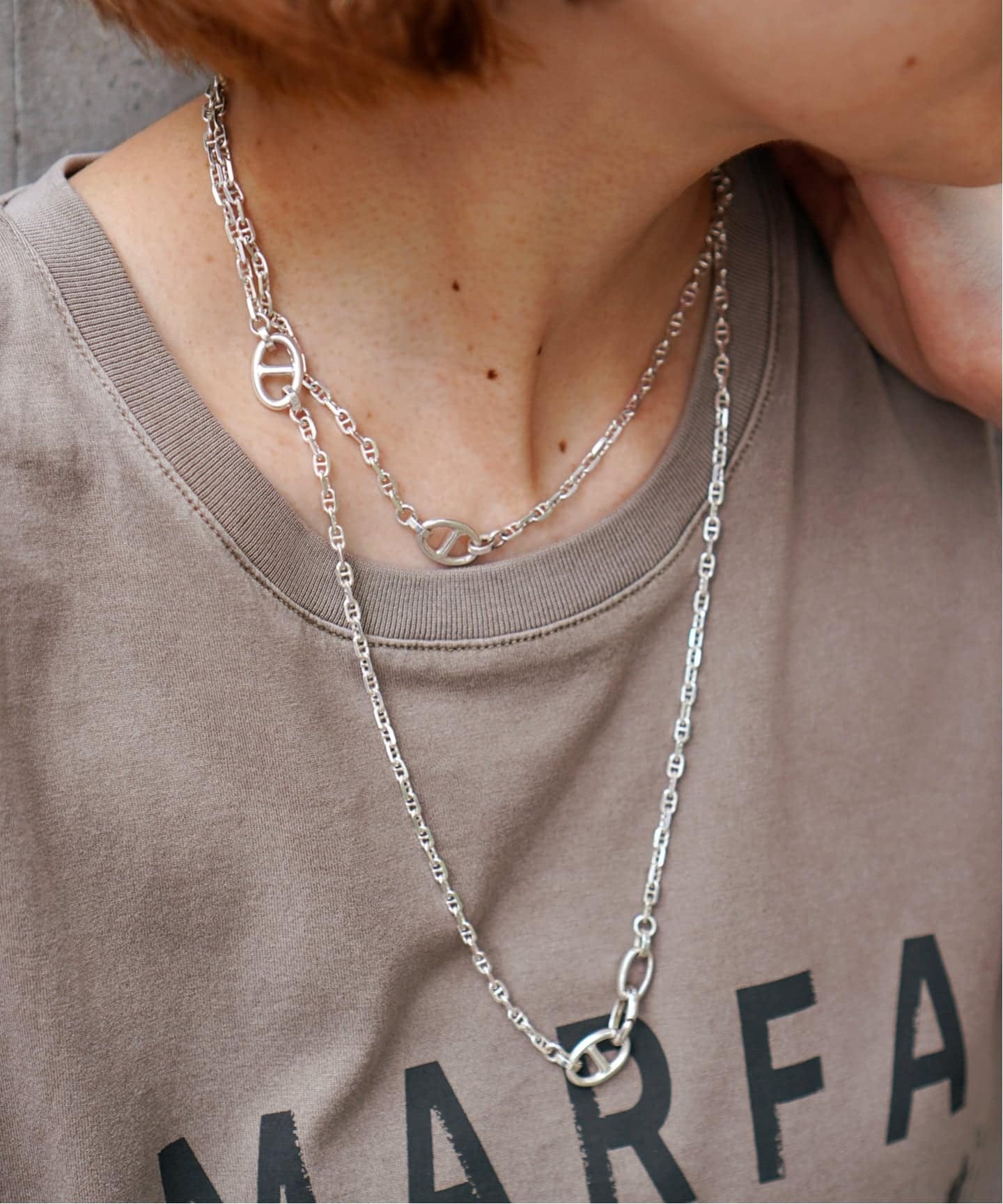 GARDEN OF EDEN/ガーデン オブ エデン】Anchor chain long Necklace