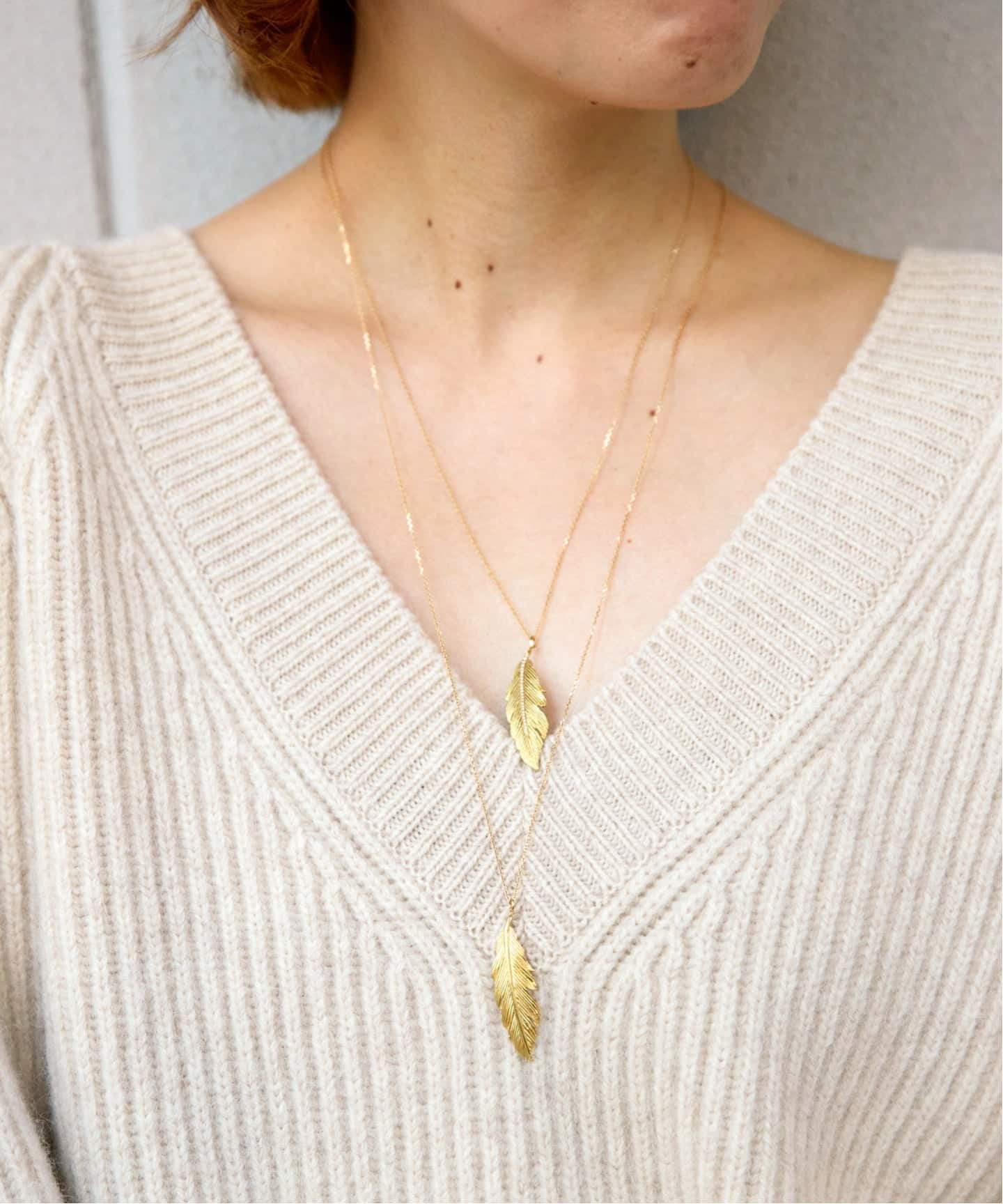 GYPSY&SONS 『VMC Deer Necklace』未使用　美品　人気 GIGI/ジジ】別注Feather long necklace（ネックレス）｜AP STUDIO
