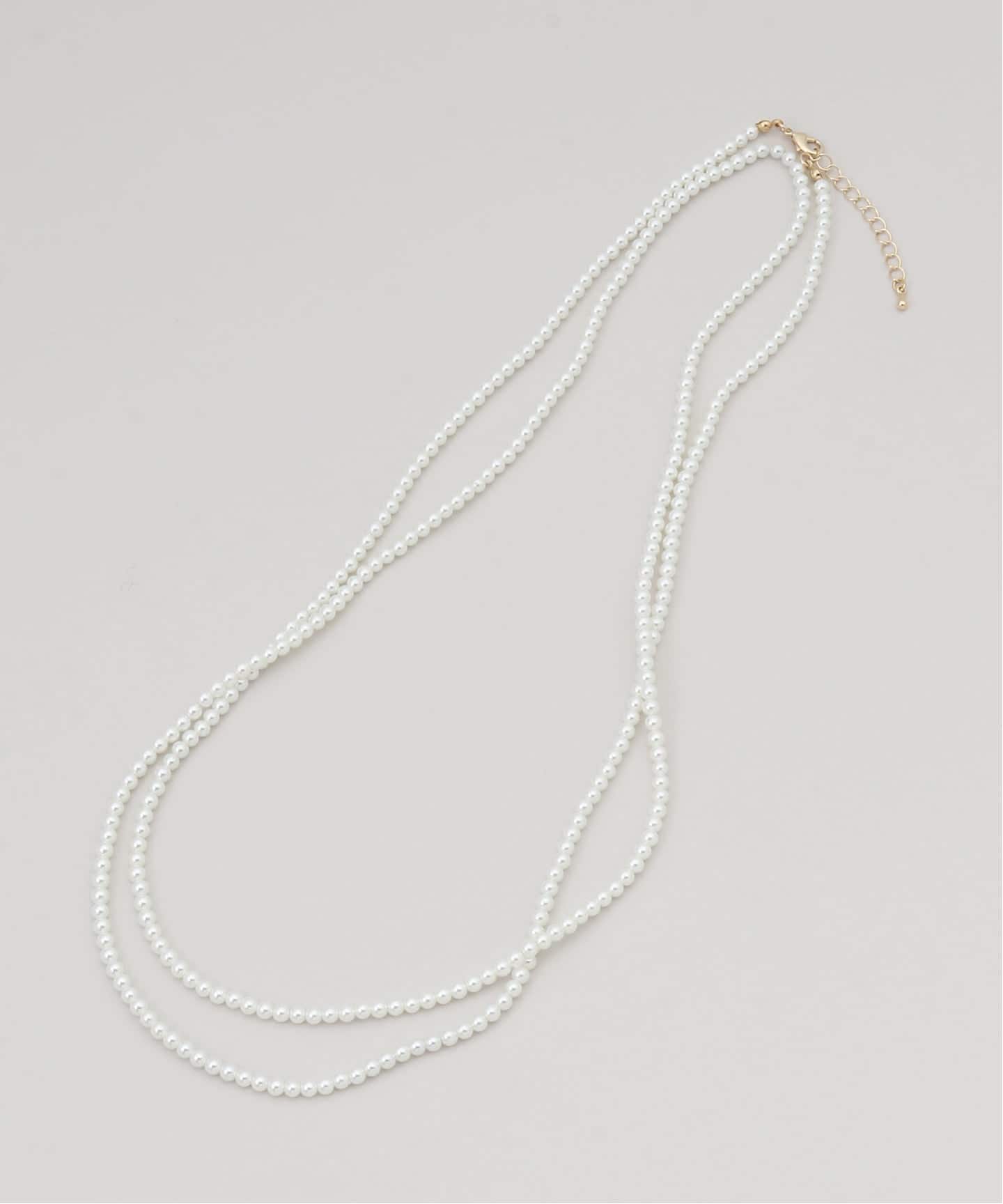 追加》ガラスパールロングネックレス（ネックレス）｜B.C STOCK（ベー