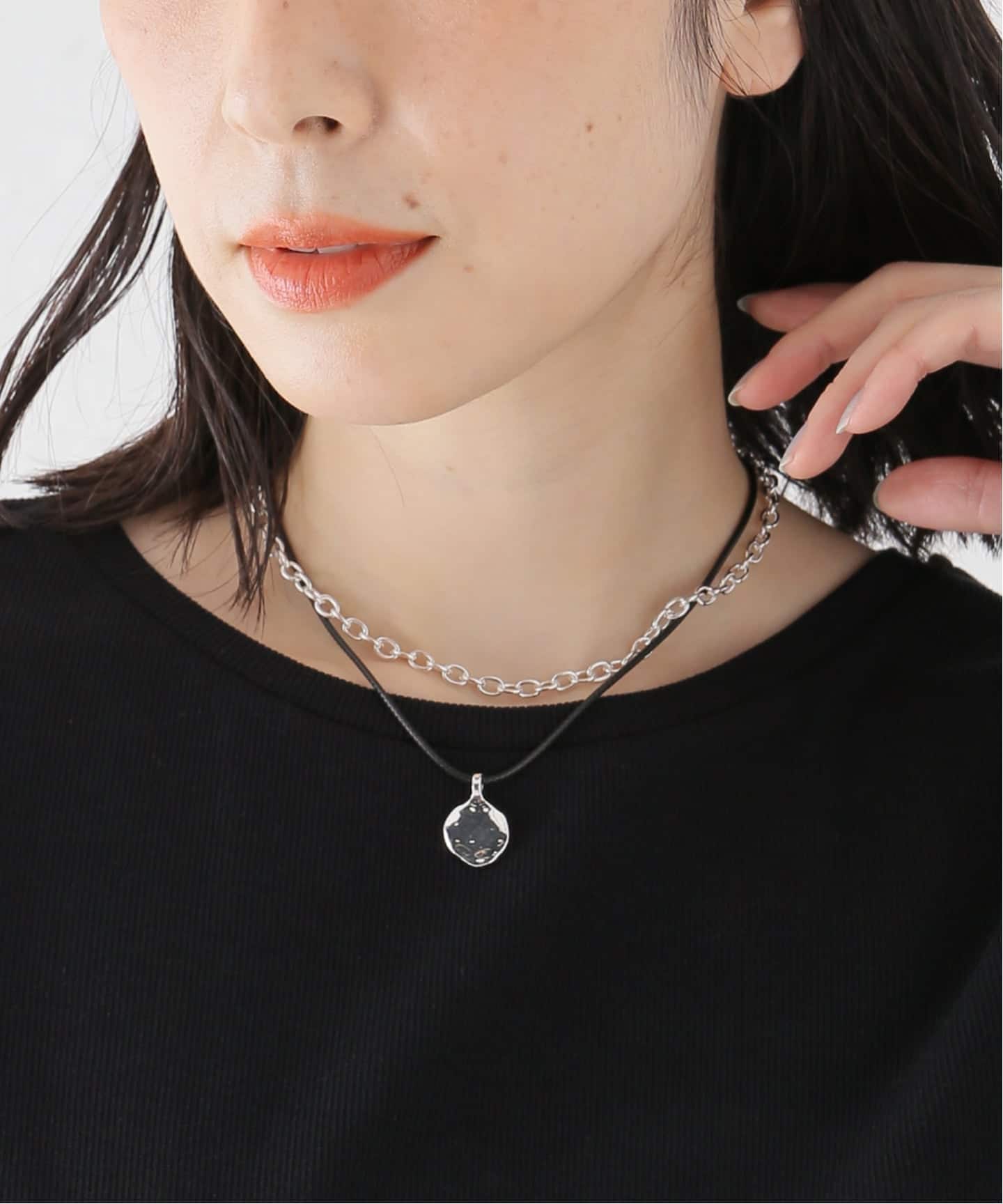 チェーンモチーフトップ2連ネックレス（ネックレス）｜B.C STOCK（ベー