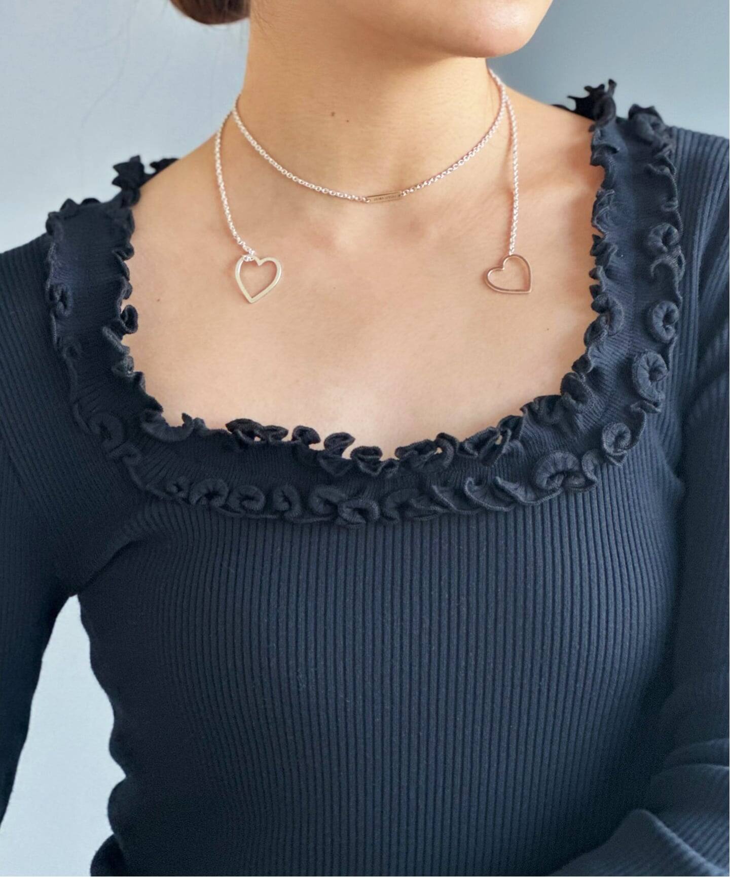 SASKIA DIEZ/サスキア ディツ】HEARTS NECKLACE SILVER（その他