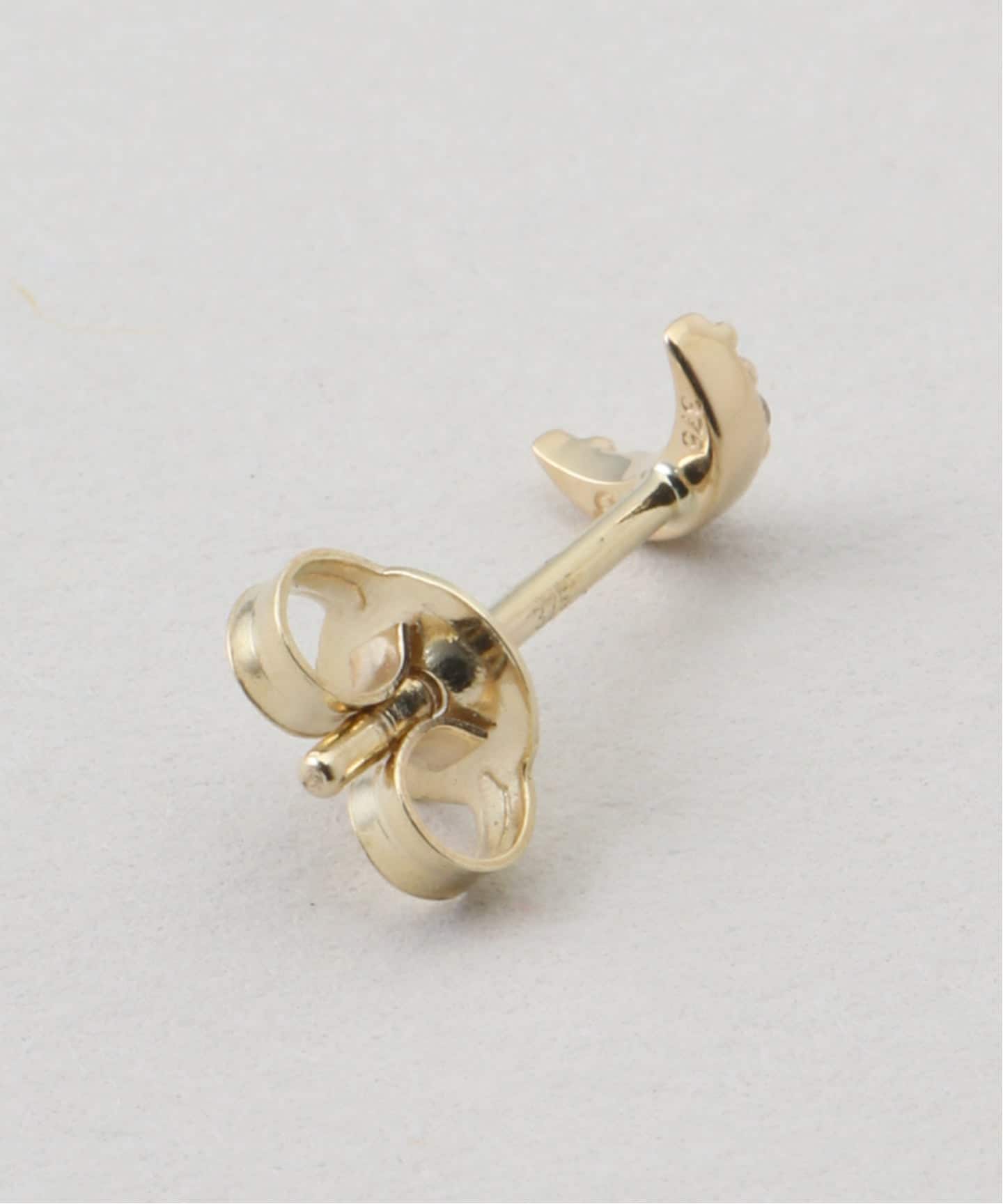 Otiumberg.／オティウムバーグ】 Diamond Moon Studs（ピアス（片耳用