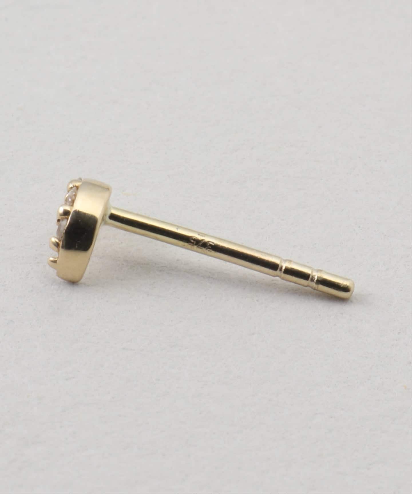 Otiumberg.／オティウムバーグ】 Diamond Moon Studs（ピアス（片耳用