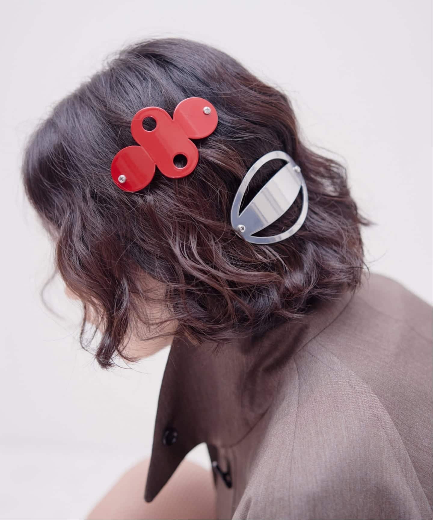 Madison Seidman／マディソンシードマン】 Barrette red（ヘア