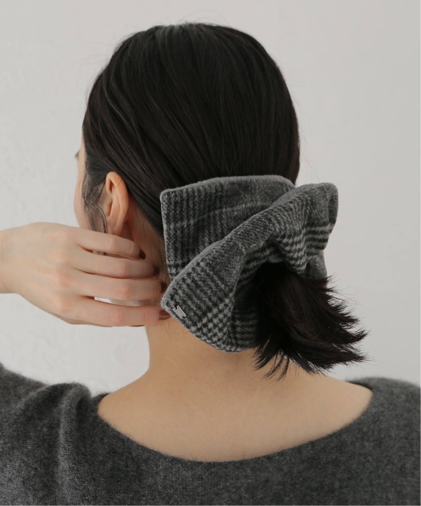 heyep/ ヘイップ Plaid Square Scrunchie（ヘアアクセサリー）｜GRISE