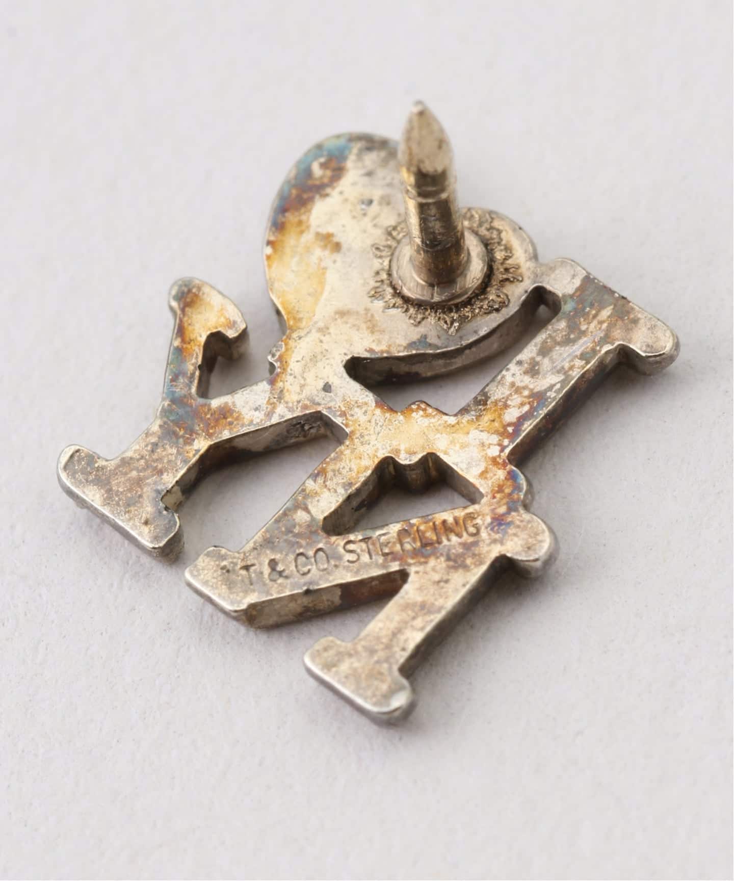 VINTAGE TIFFANY&Co./ティファニー】 I LOVE NY pins 925：ピンバッジ