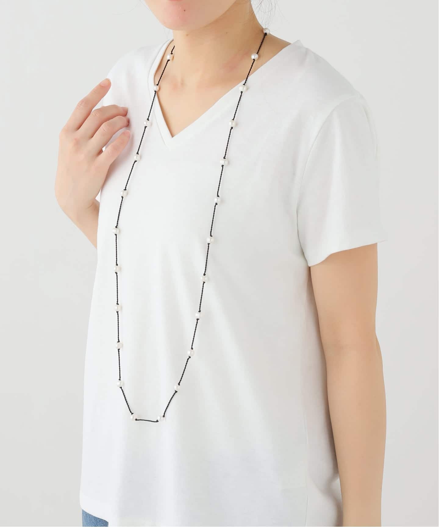 TEINTE/タント CALLA WHITE PEARL LONG NL ネックレス TE-N-CA2602WH