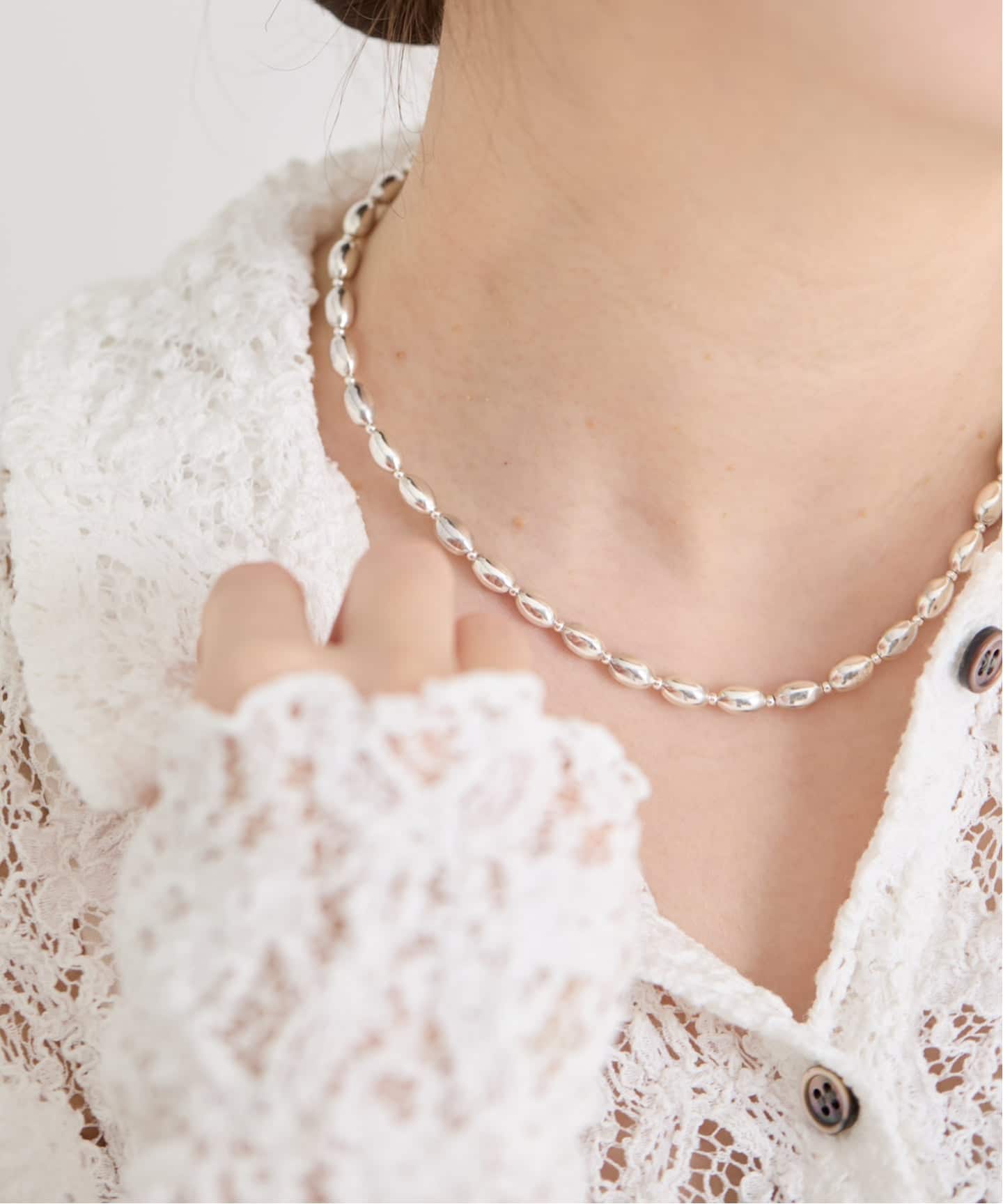 quip queint/クィップ クエイント seed necklace 40cm ネックレス