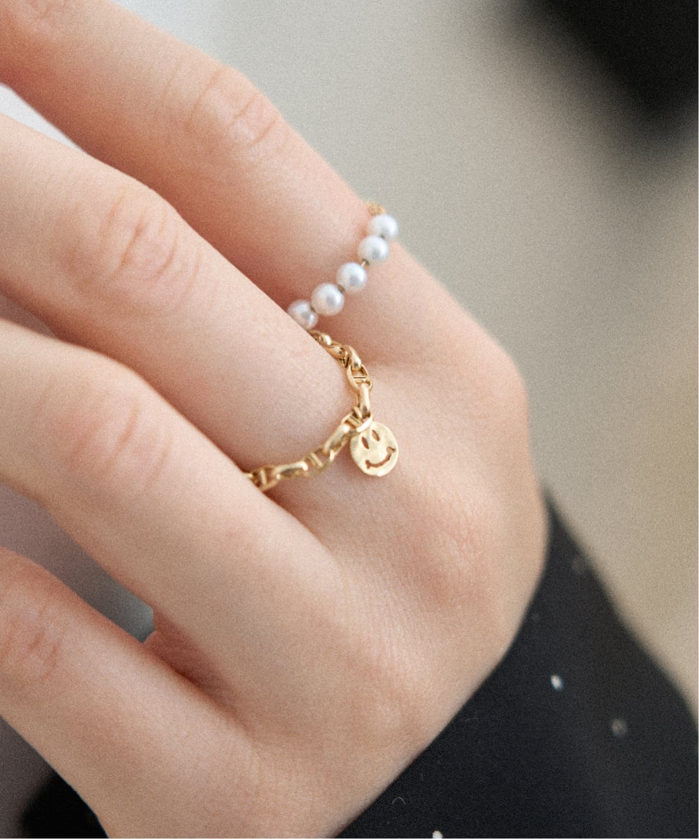 WEB限定/追加予約》GIGI/ジジ 別注 SMILE CHAIN RING EX（リング