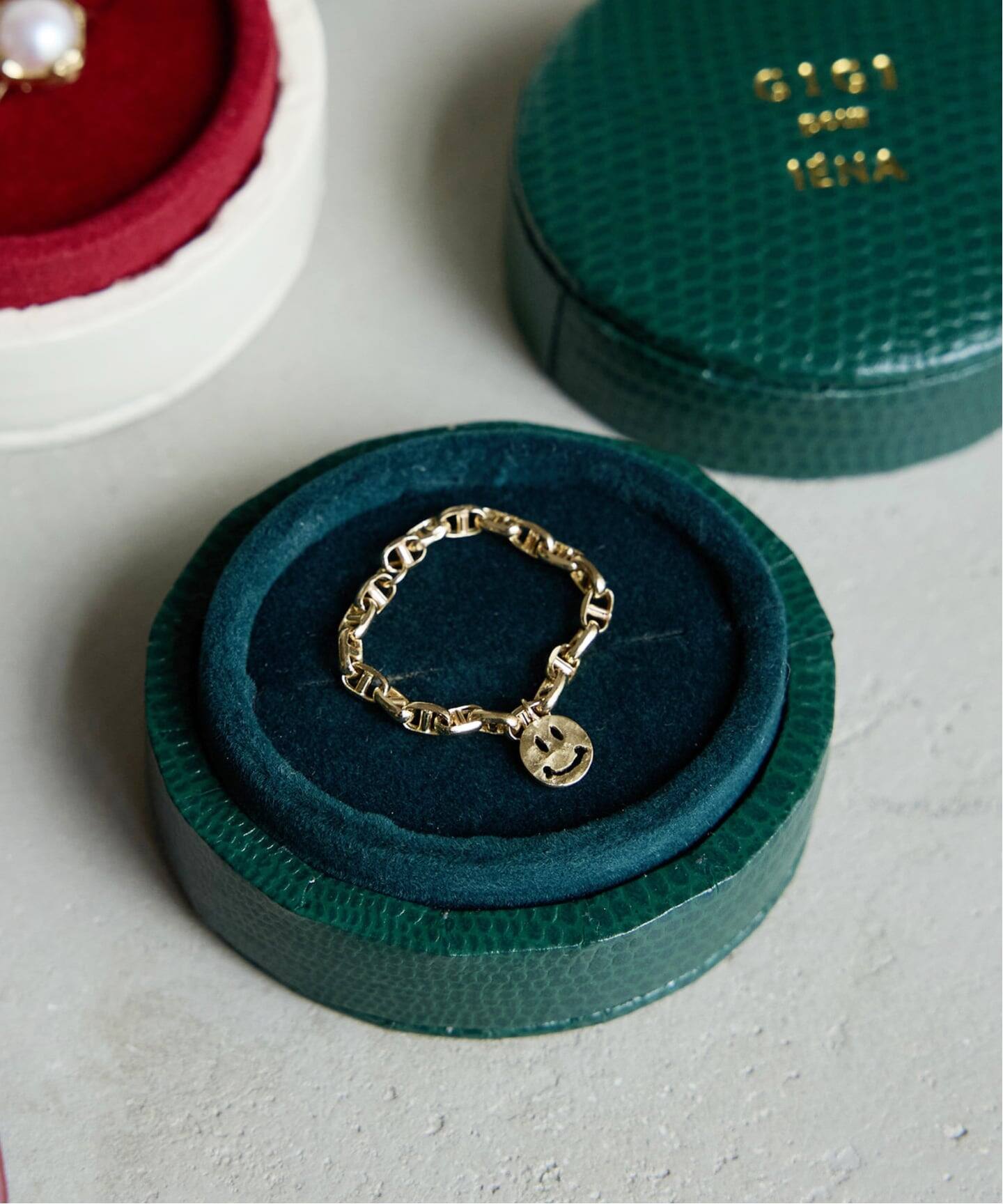 WEB限定/追加》GIGI/ジジ 別注 SMILE CHAIN RING EX（リング）｜IENA 