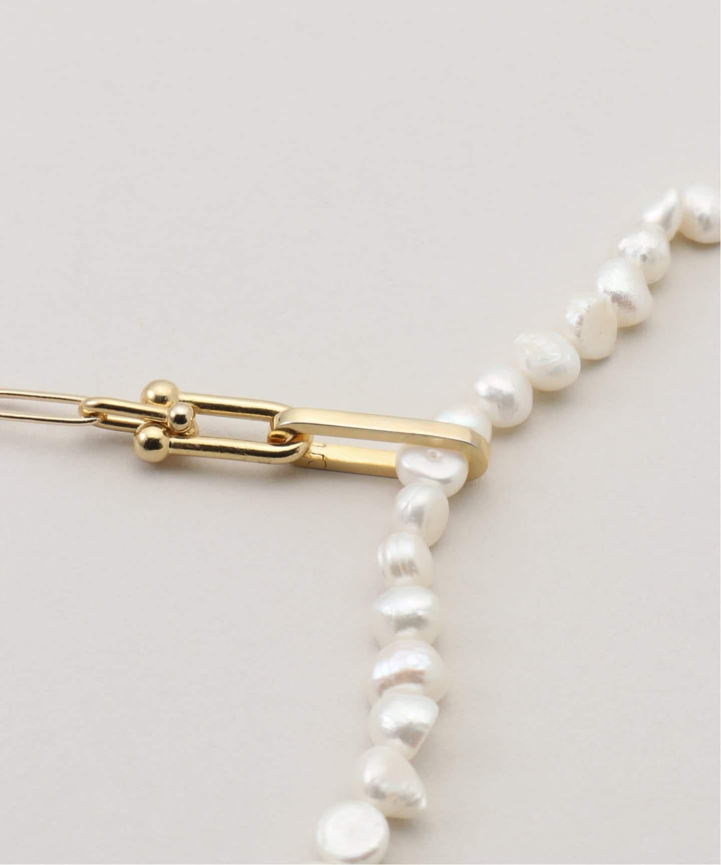EO/イオ PEARL&PC CHAIN NECKLACE WITH ONYX ネックレス BO26SS-08