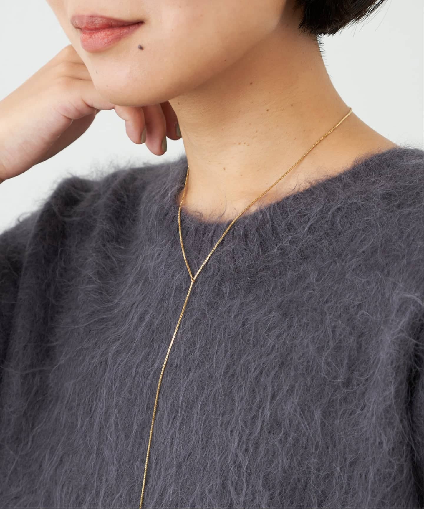 【新品箱付き】SASKIA DIEZ サスキア ディツ FINE ネックレス 追加4予約》SASKIA DIEZ/サスキア ディツ FINE NL FRINGE CUBIC