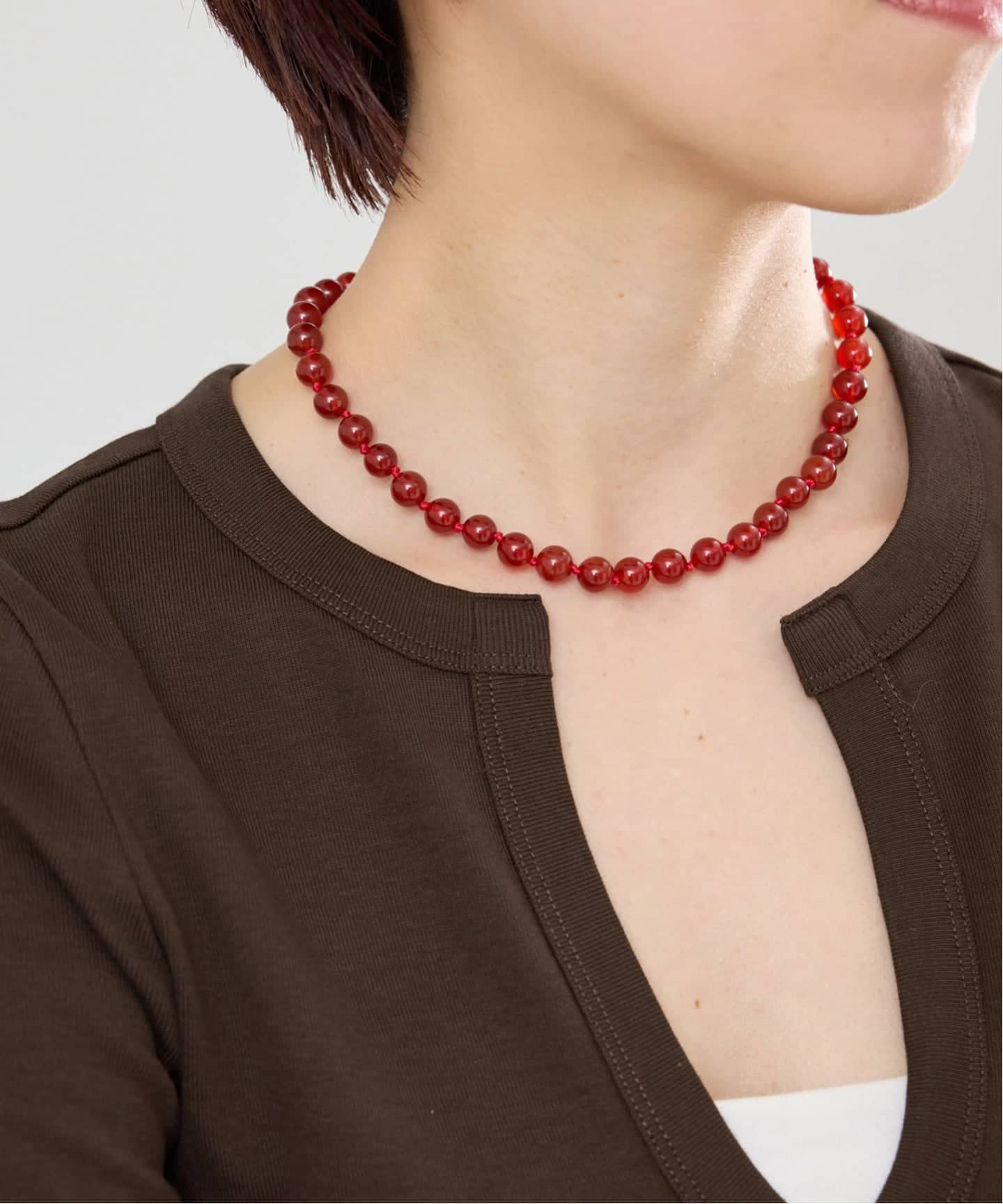 IENA/イエナ　EO/イオ ROUND STONE NECKLACEネックレス 追加》EO/イオ ROUND STONE NECKLACE ネックレス BO26SS-56