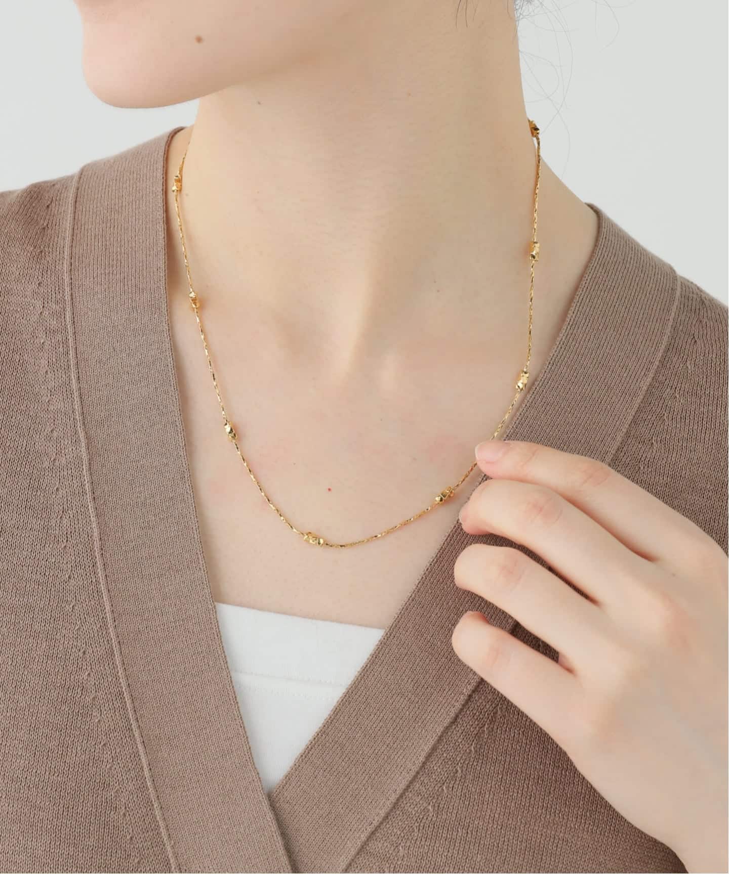 PHILIPPE AUDIBERLT〉MURIELLE ネックレス ゴールドの通販はau