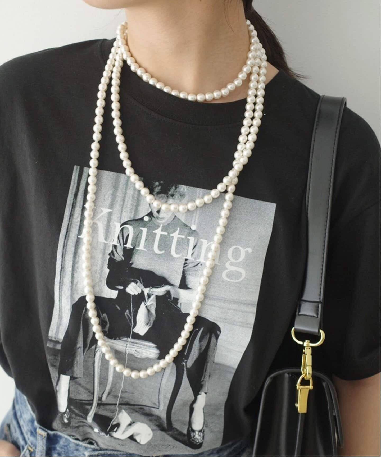 追加4》SLOBE ロングパールネックレス（ネックレス）｜SLOBE IENA