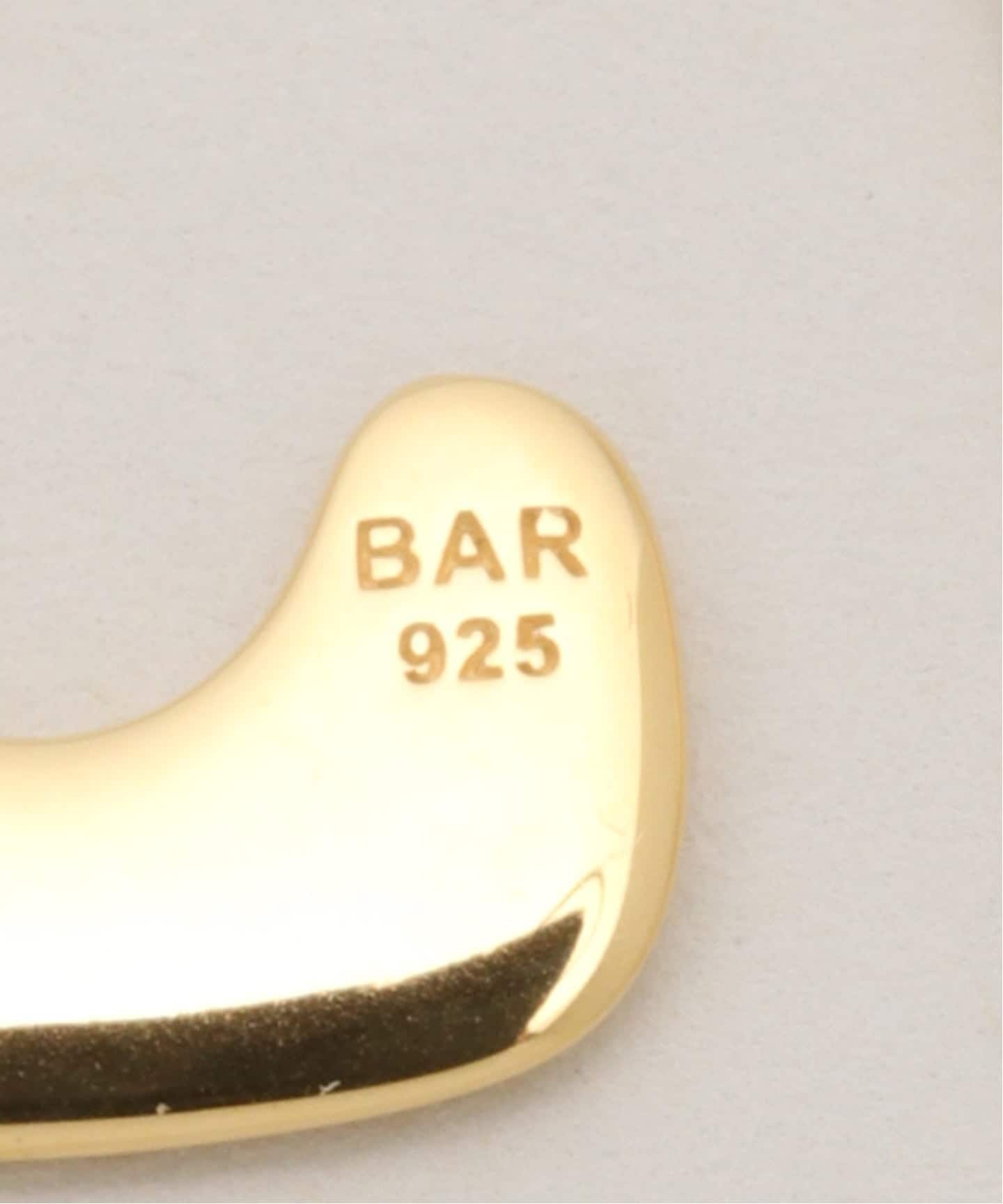 BARJEWELLERY Curb ゴールドカーブピアス　バージュエリー　925 BAR Jewellery / バージュエリー CURB ピアス(両耳用)（ピアス（両耳用