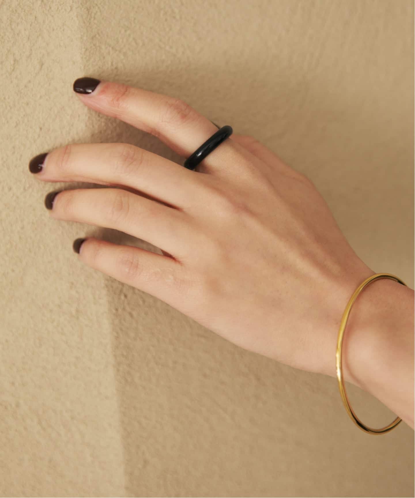 Plage KEANE GLASS THIN リング　ブラック13 追加》KEANE / キーン GLASS THIN リング（リング）｜Plage