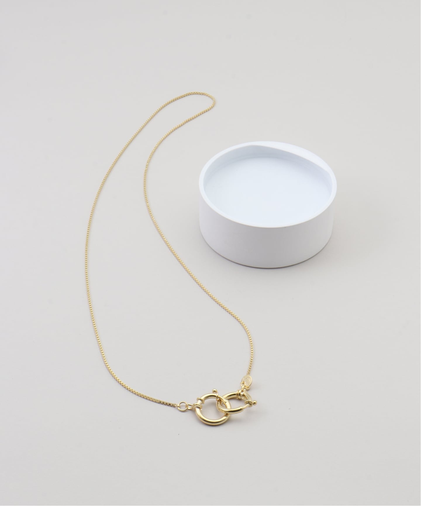 サスキアディッツ　ゴールド 2wayネックレス SASKIA DIAZ / サスキア ディアス J SAFTY CHAIN G ネックレス
