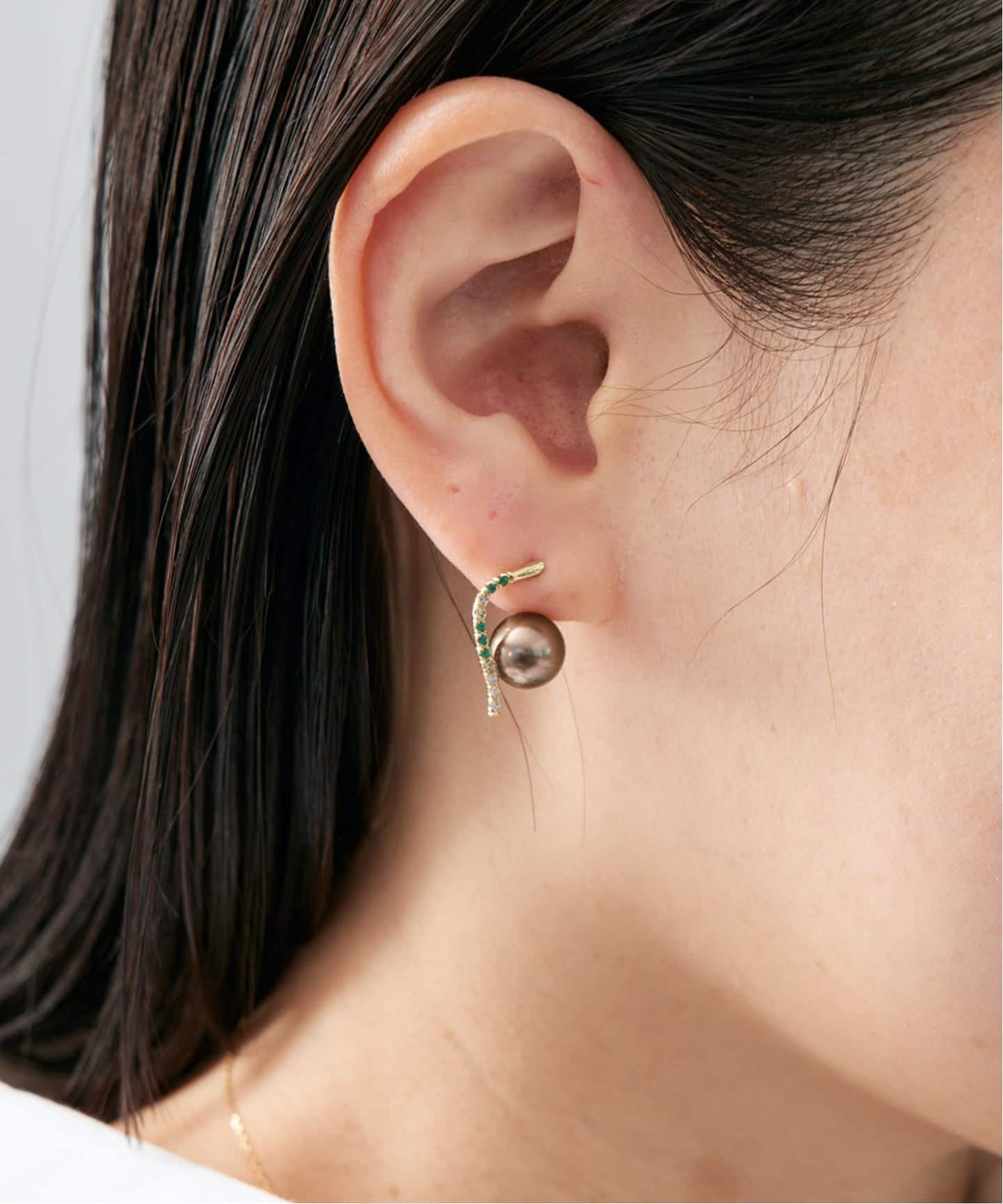 mariko tsuchiyama フープピアス (片耳用) mariko tsuchiyama マリコ ツチヤマ Meadow Earring 360098（ピアス
