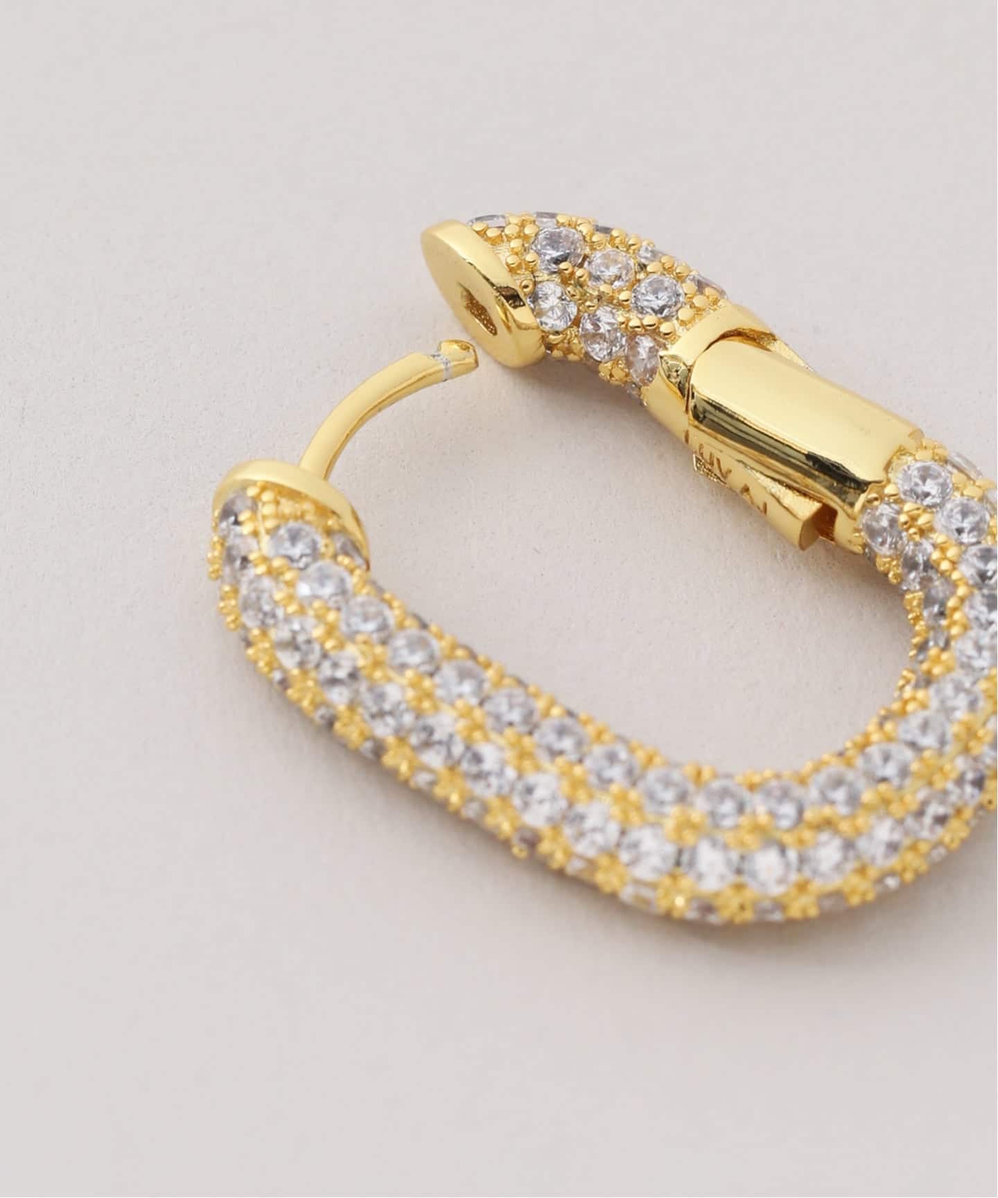 追加予約》LUV AJ ラヴエージェイ XL PAVE CHAIN LINK HOOP（ピアス