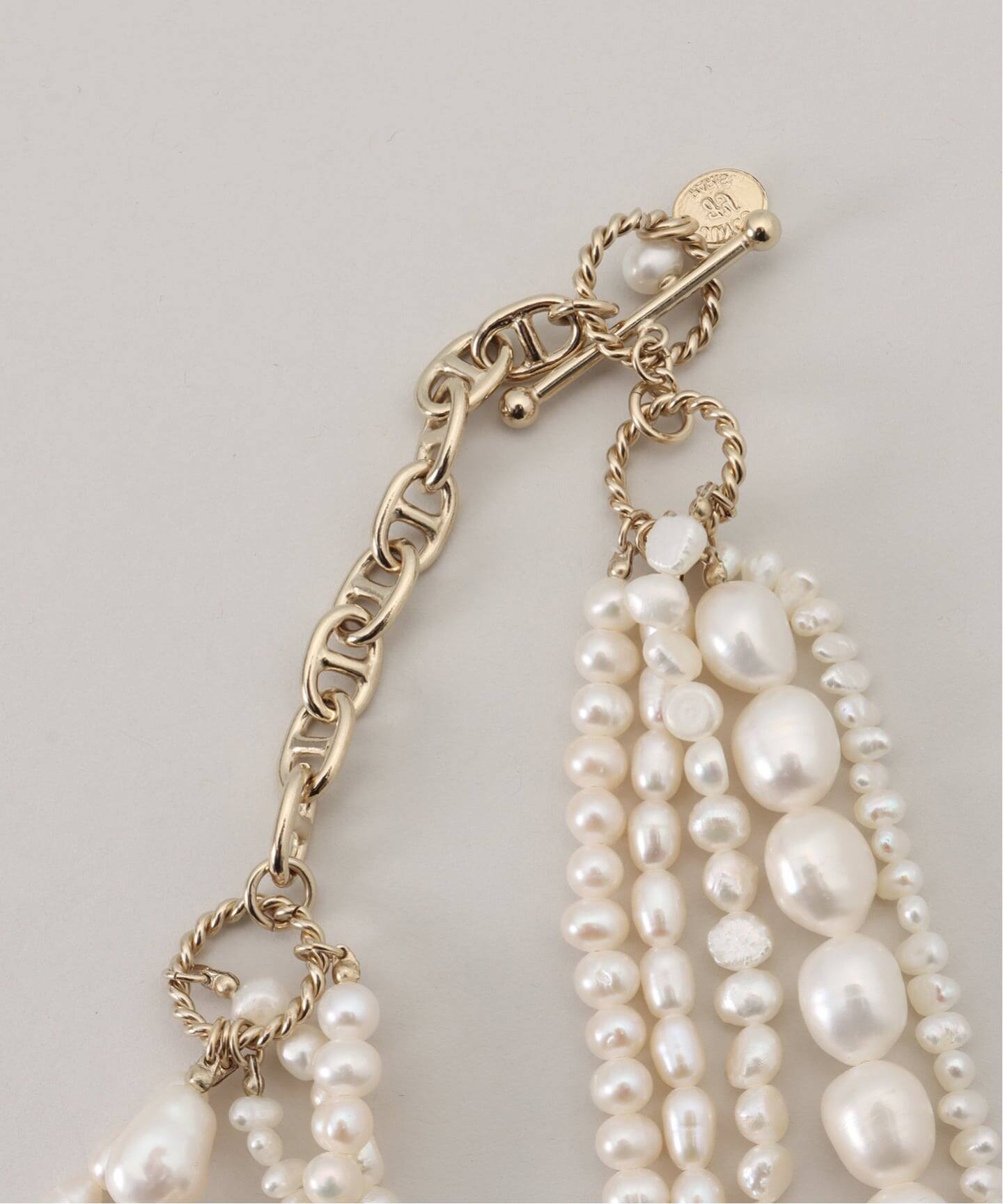 追加》Junco Paris ジュンコパリ 別注 5連淡水パールネックレス COL23H 