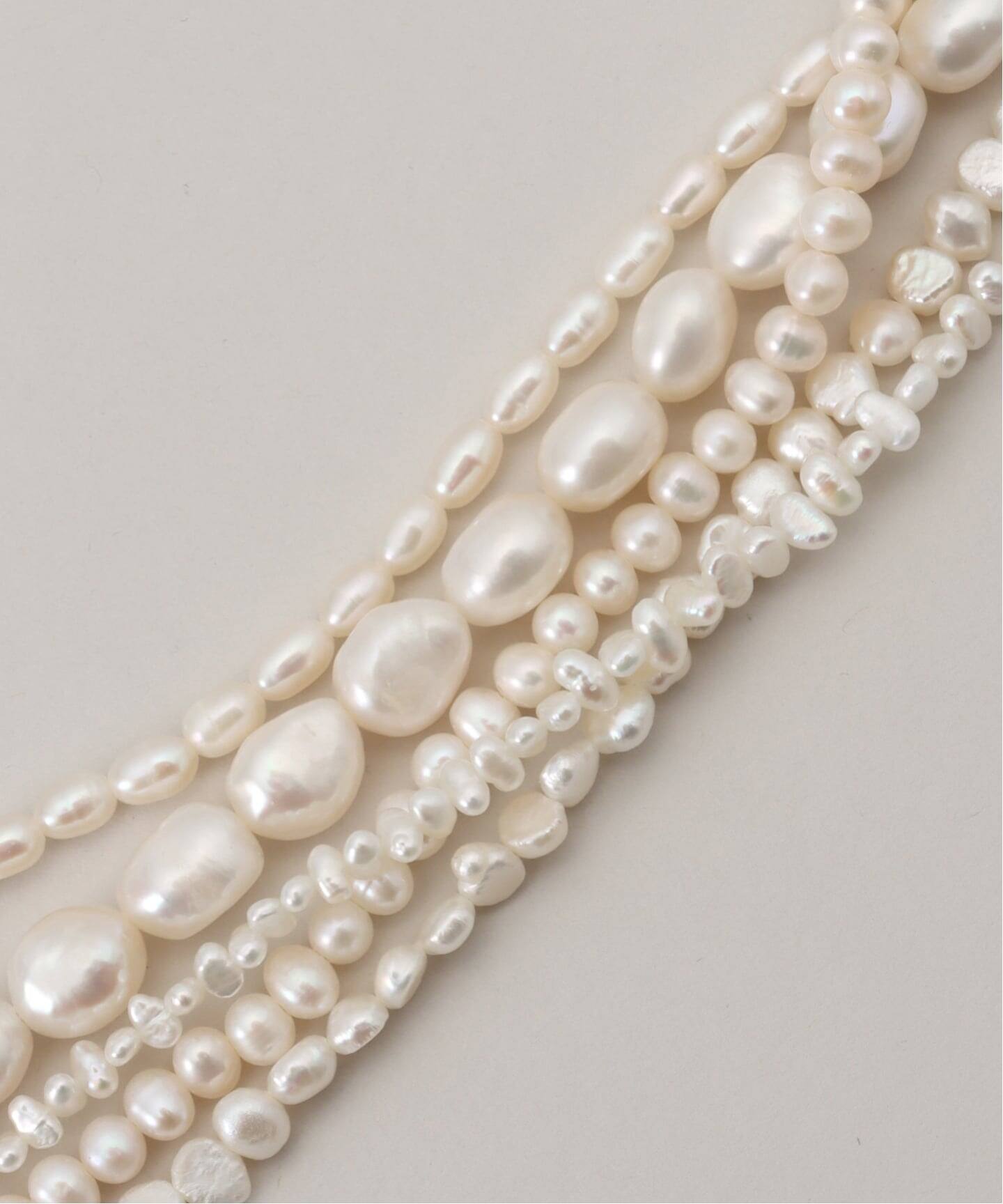 追加》Junco Paris ジュンコパリ 別注 5連淡水パールネックレス COL23H 