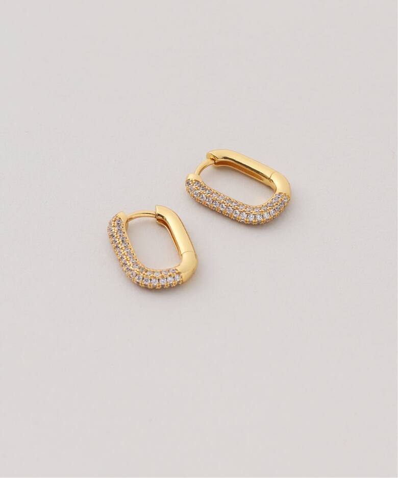 追加》LUV AJ ラヴエージェイ THE PAVE CHAIN LINK HUGGIES（ピアス 