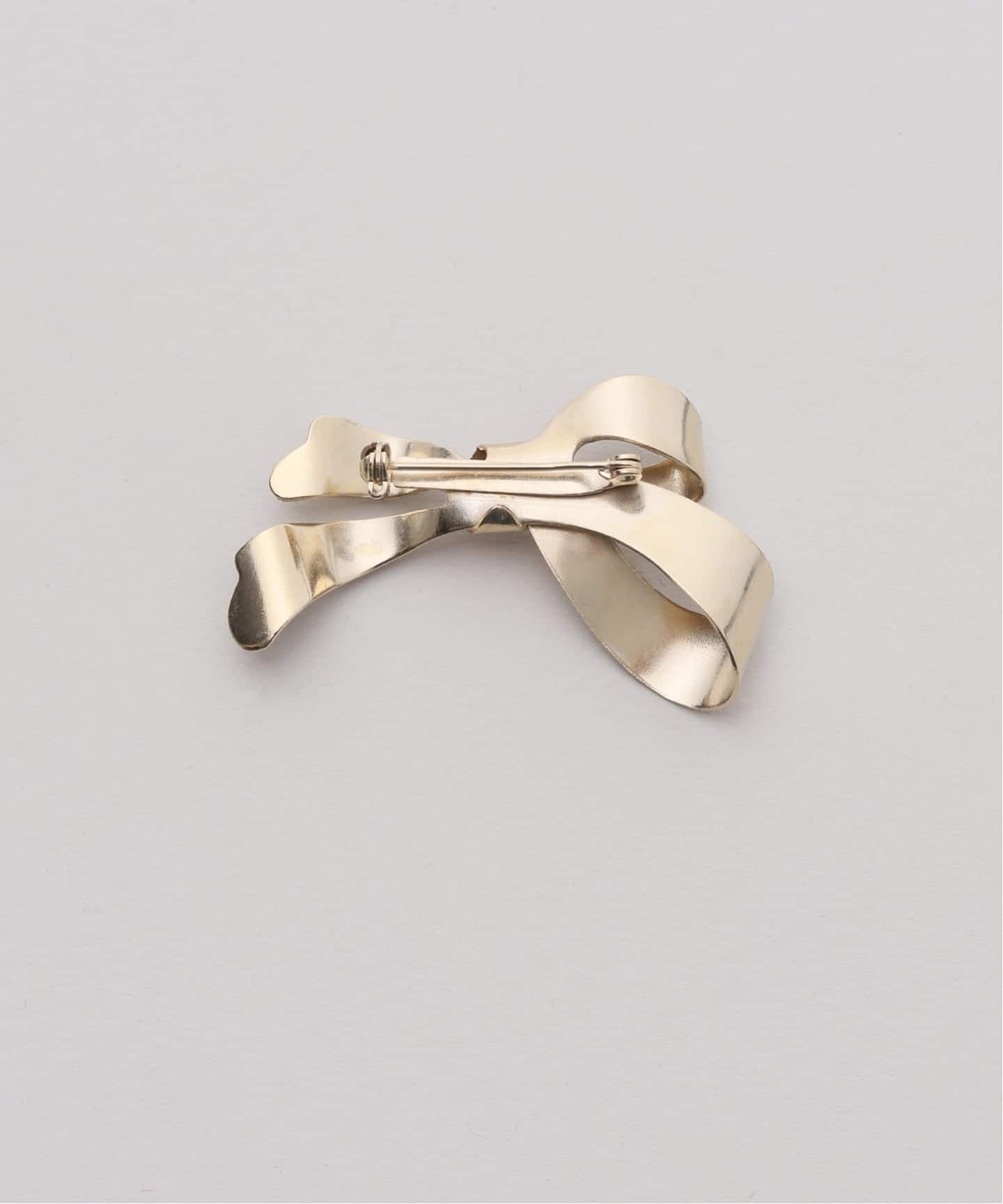 予約》Junco Paris ジュンコパリ メタルリボンブローチ BBH26P-09