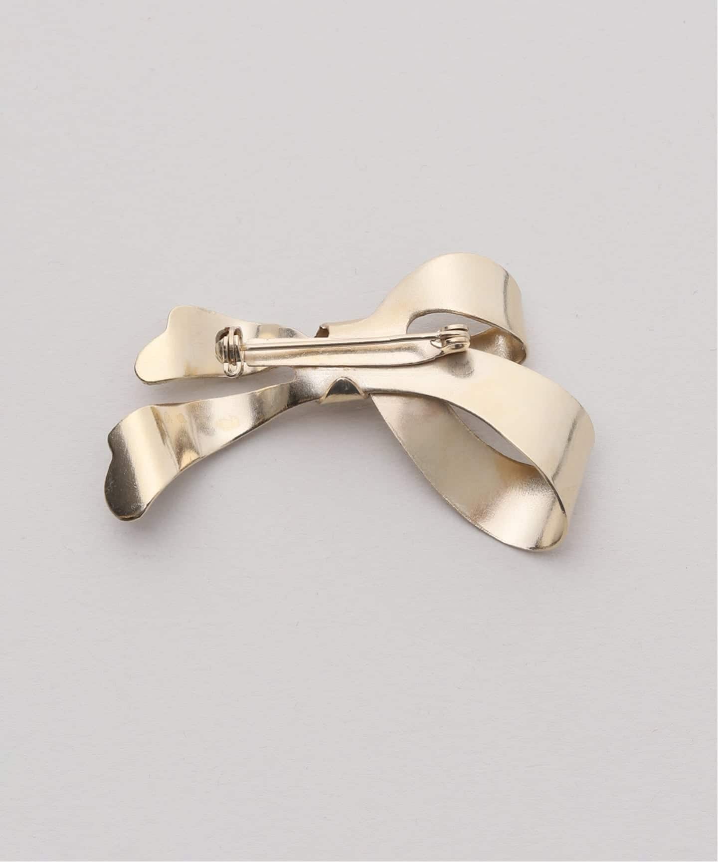 予約》Junco Paris ジュンコパリ メタルリボンブローチ BBH26P-09