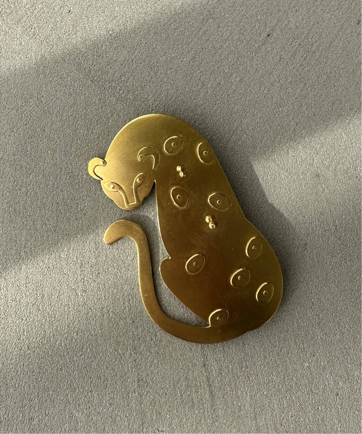 【未使用】メルセデスラザール チーターブローチ MERCEDES SALAZAR メルセデス サラザール Jauger Brooch EDEN64-N