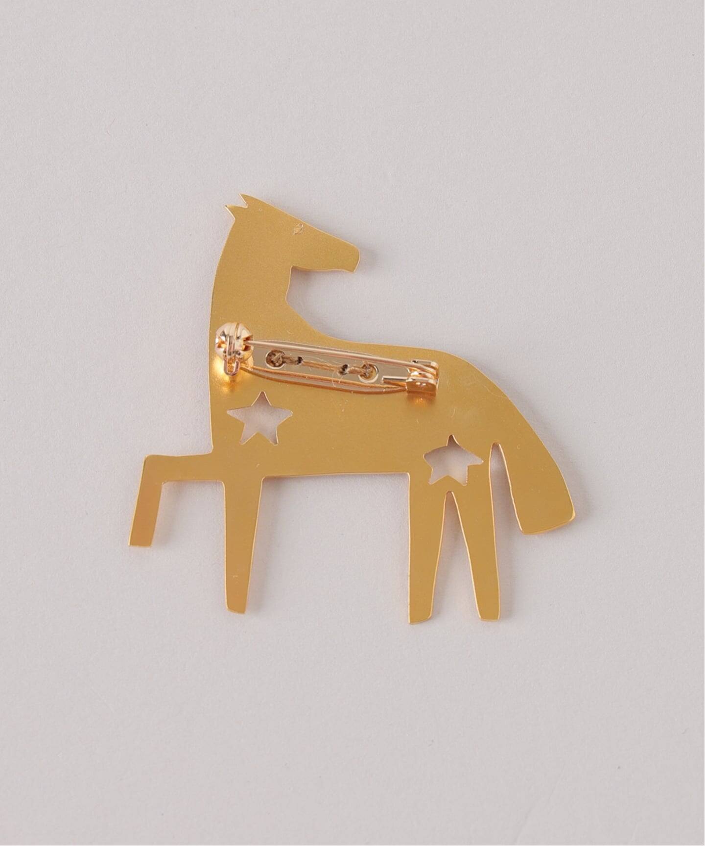 WEB限定》MERCEDES SALAZAR メルセデス サラザール Horse Brooch HOUSE