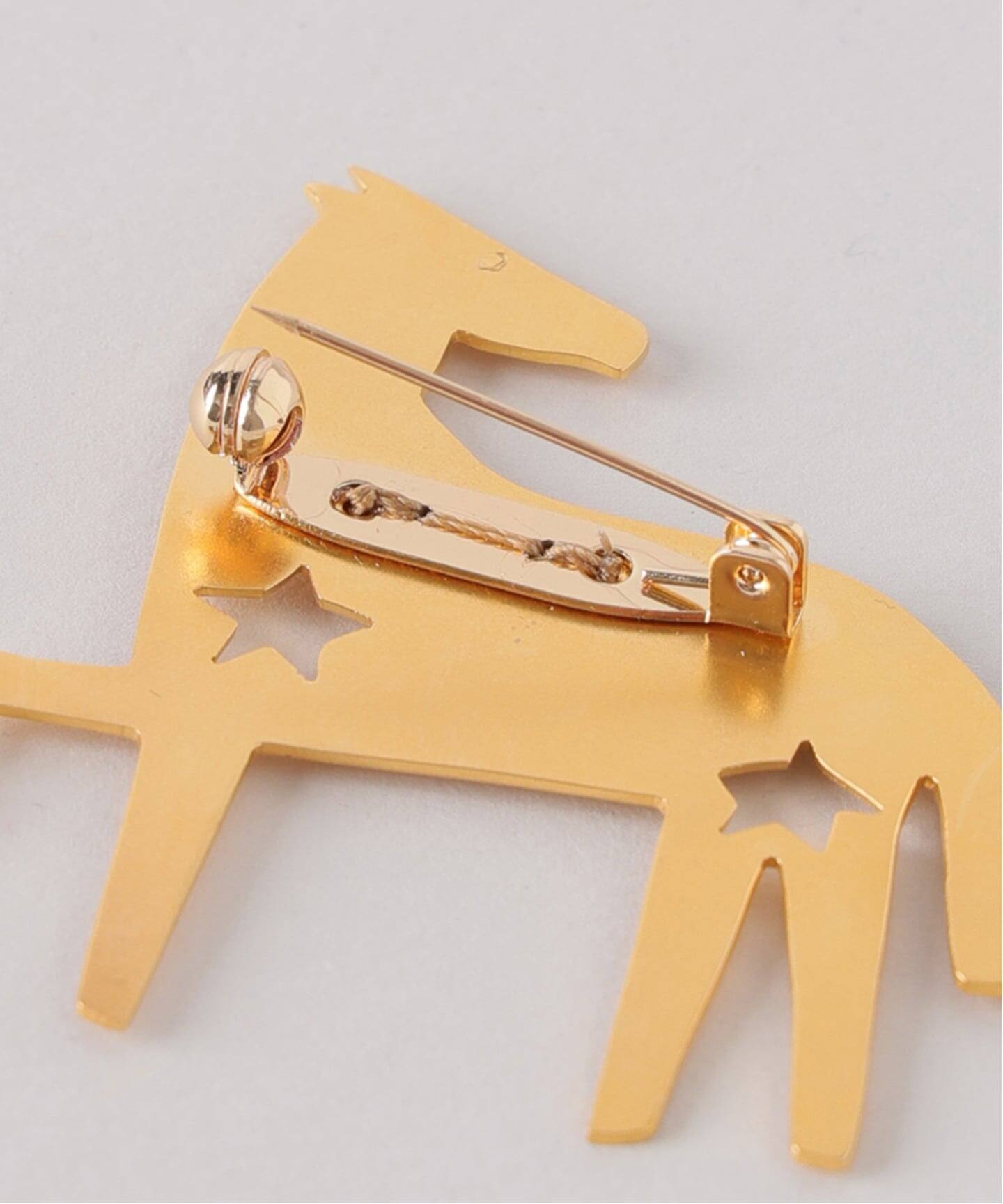 WEB限定》MERCEDES SALAZAR メルセデス サラザール Horse Brooch HOUSE