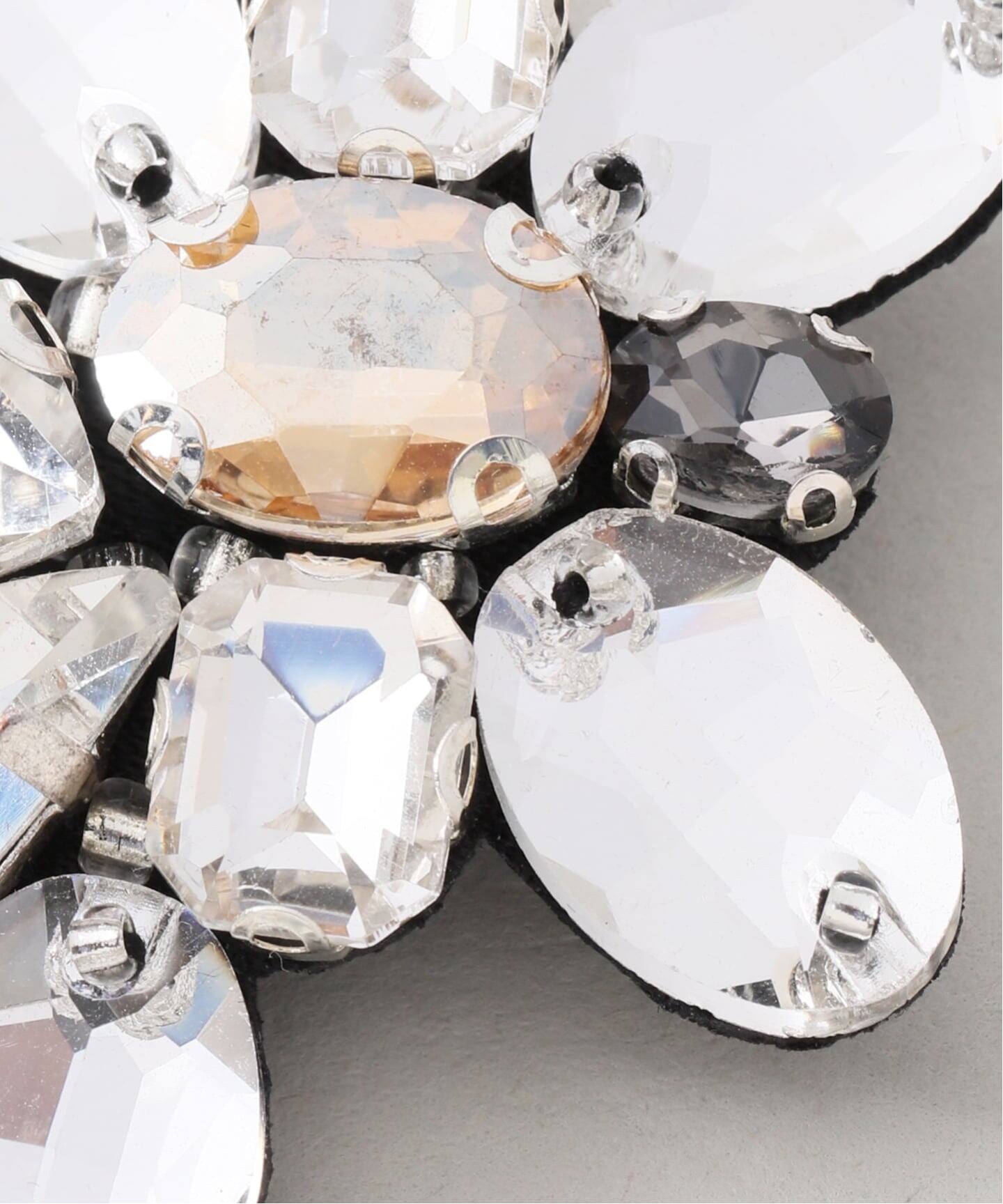 MADISO マディソ Brooch Silver Crystal FW2666（コサージュ