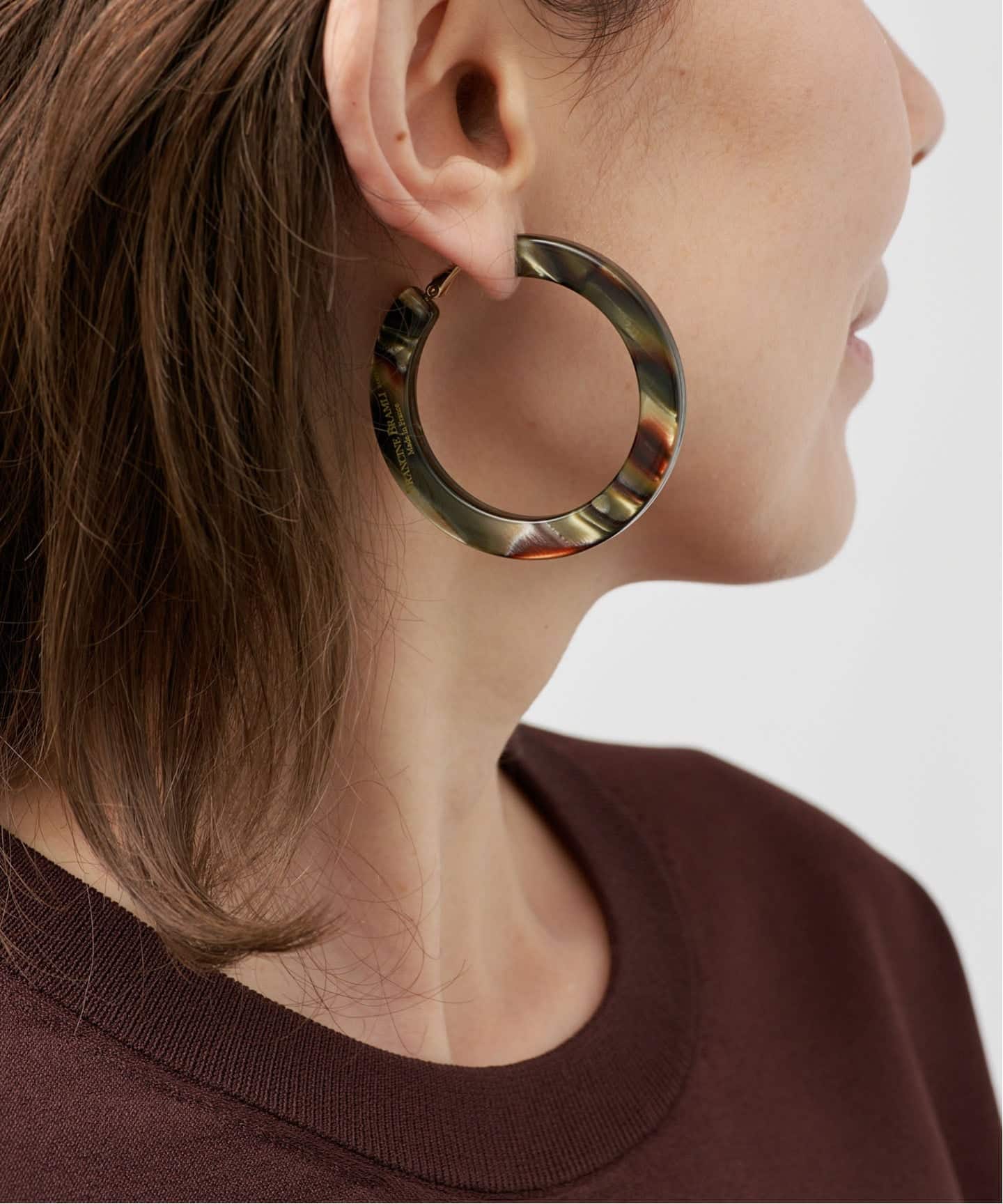 FRANCINE BRAMLI フランシーヌ ブラムリ フープピアス 50c（ピアス（両