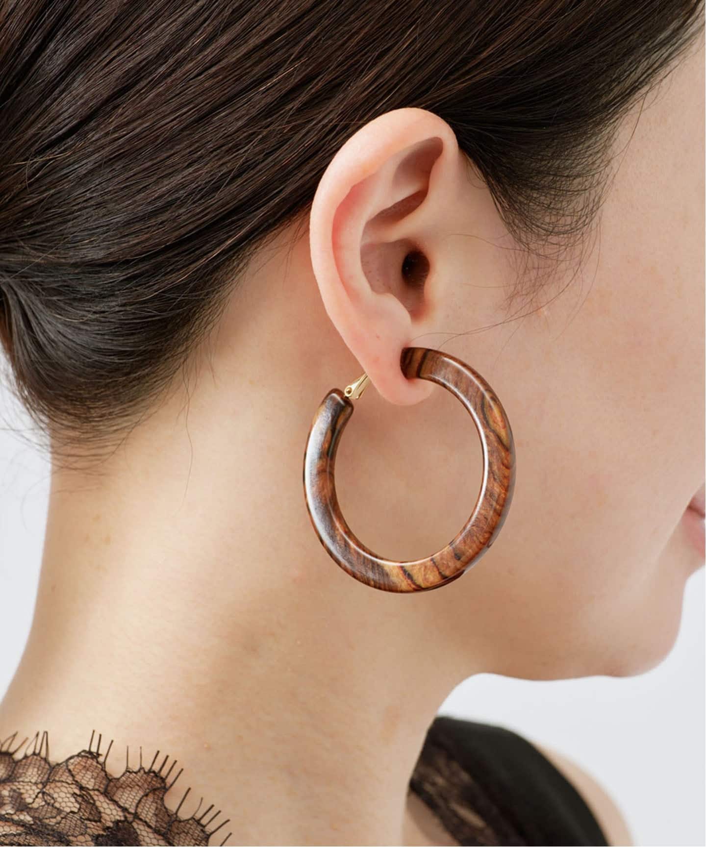 FRANCINE BRAMLI フランシーヌ ブラムリ フープピアス 50c（ピアス（両