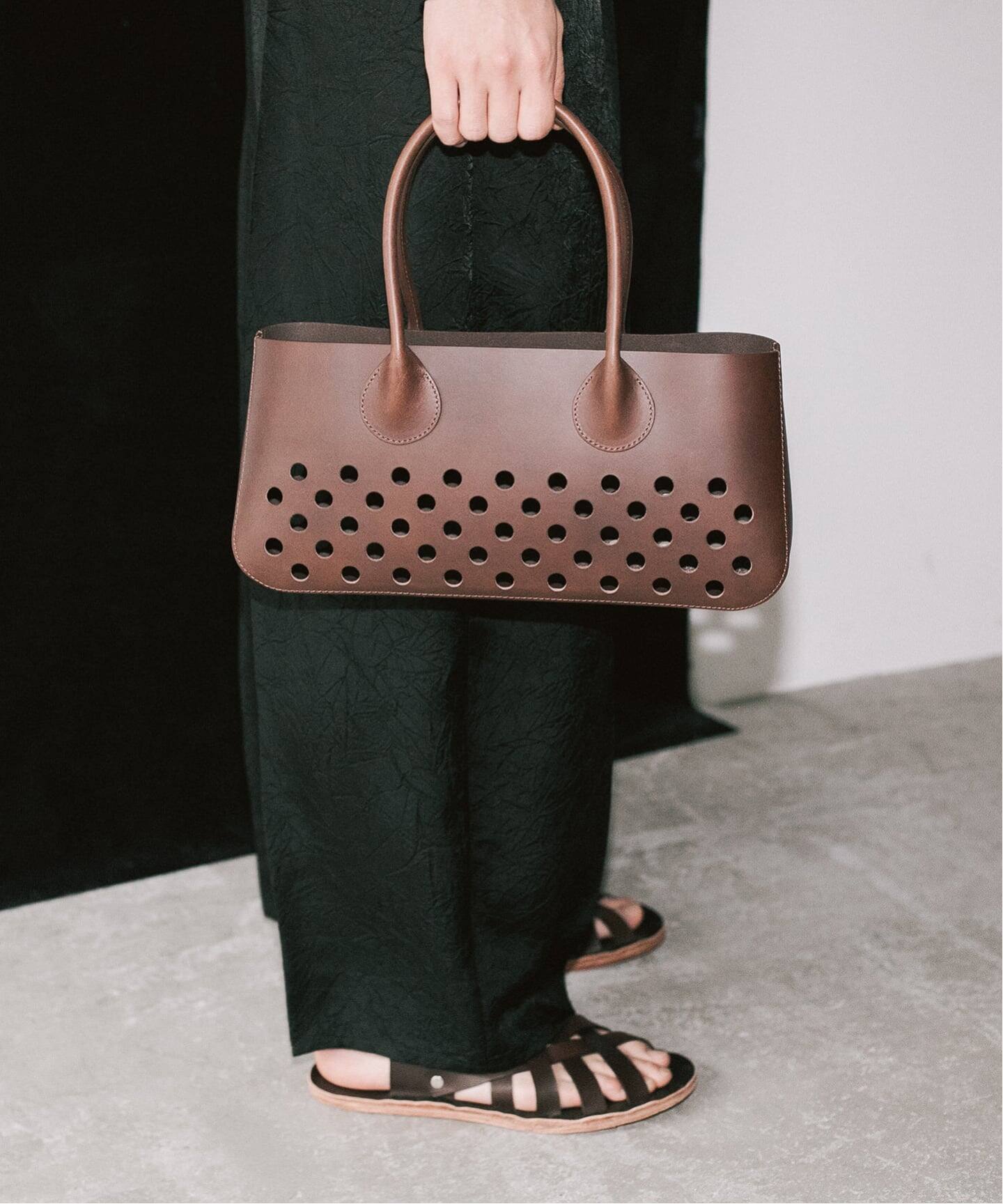 CRISTA SEYA / クリスタ セヤ】POLKA DOTS LONG HANDBAG（ハンドバッグ