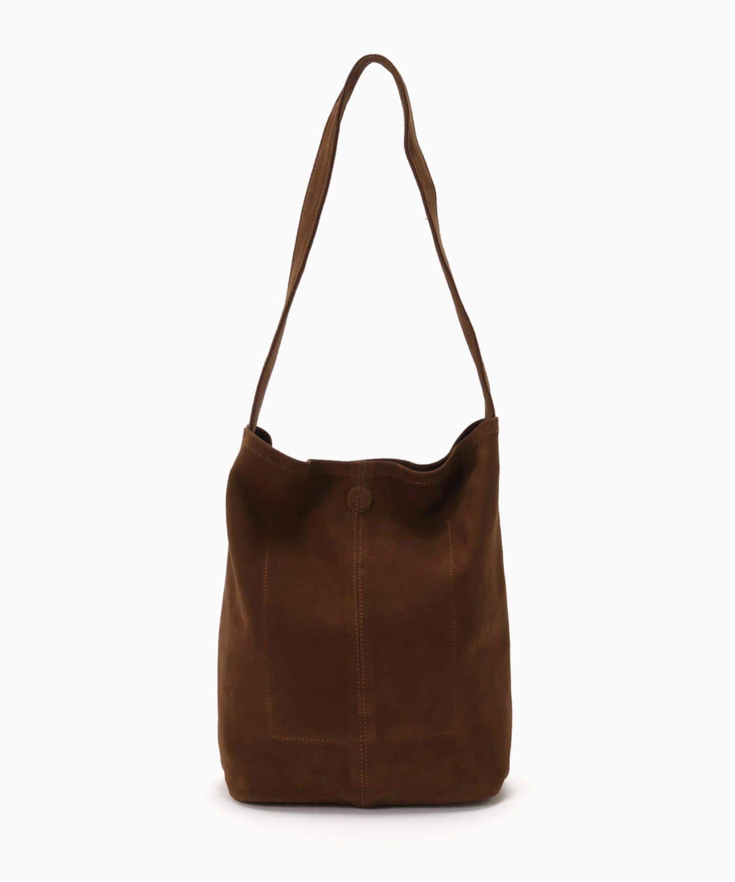 最終値下げ　Morphee CYLINDER M SUEDE コーヒーブラウン Morphee / モルフェ】 CYLINDER S OIL SUEDE：ショルダーバッグ