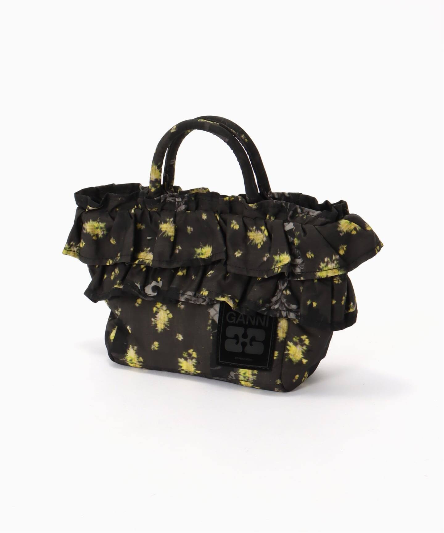 GANNI Mini Shopper Ruffle Print（ハンドバッグ）｜BOICE FROM 