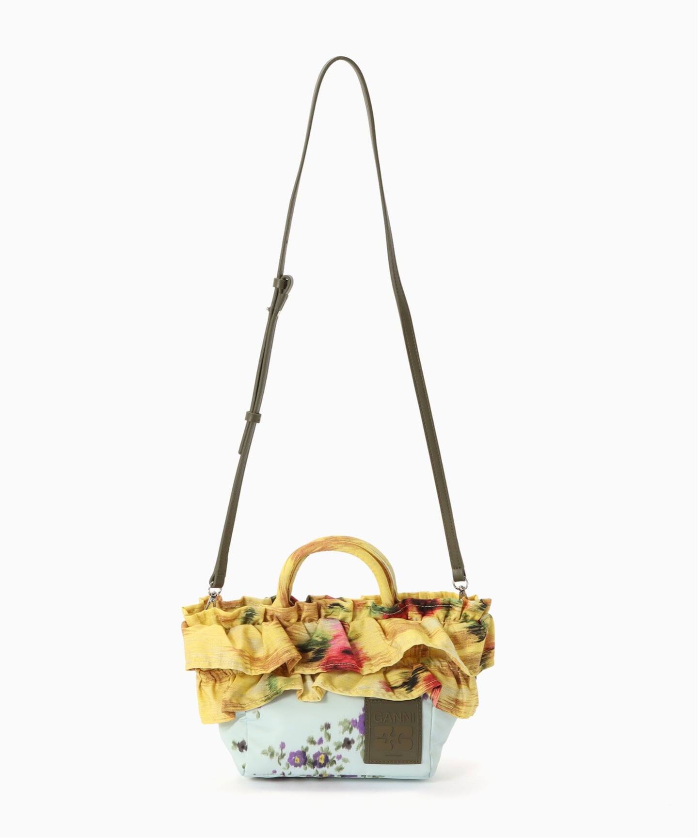 GANNI Mini Shopper Ruffle Print（ハンドバッグ）｜BOICE FROM 