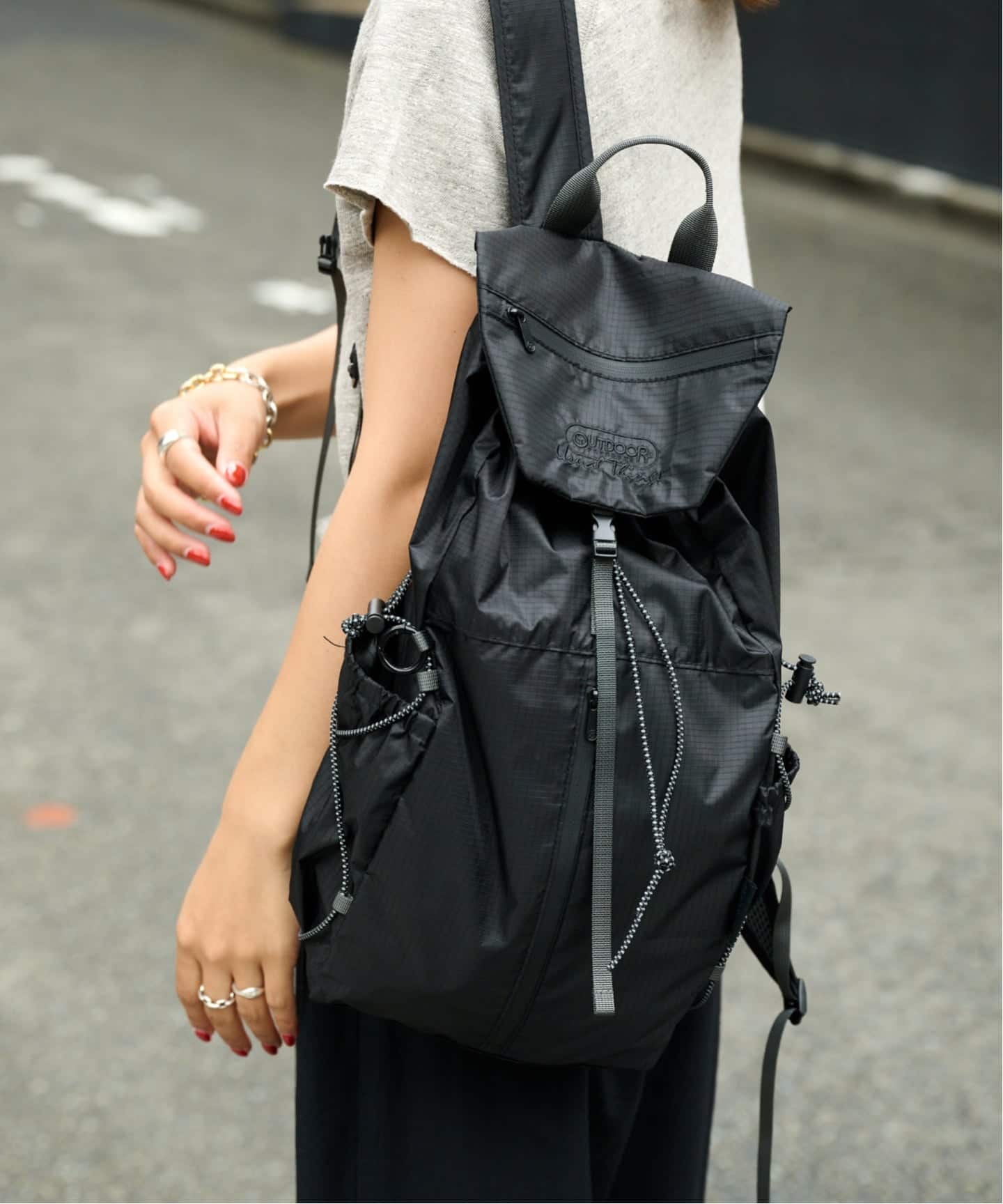 OUTDOOR PRODUCTS PACKABLE BACKPACK 黒 ≪予約≫追加5 PACKABLE BACKPACK（バックパック／リュック）｜OUTDOOR
