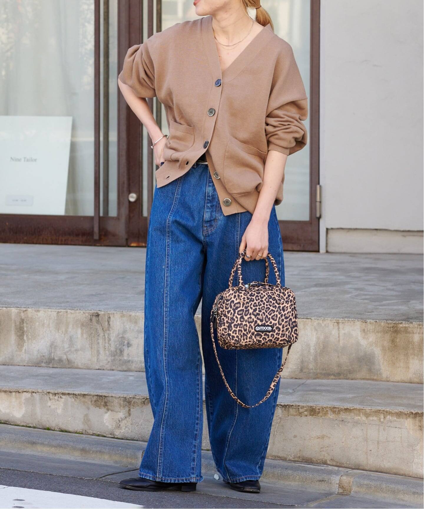 ≪予約≫2WAY CUBE BAG LEOPARD（ショルダーバッグ）｜OUTDOOR