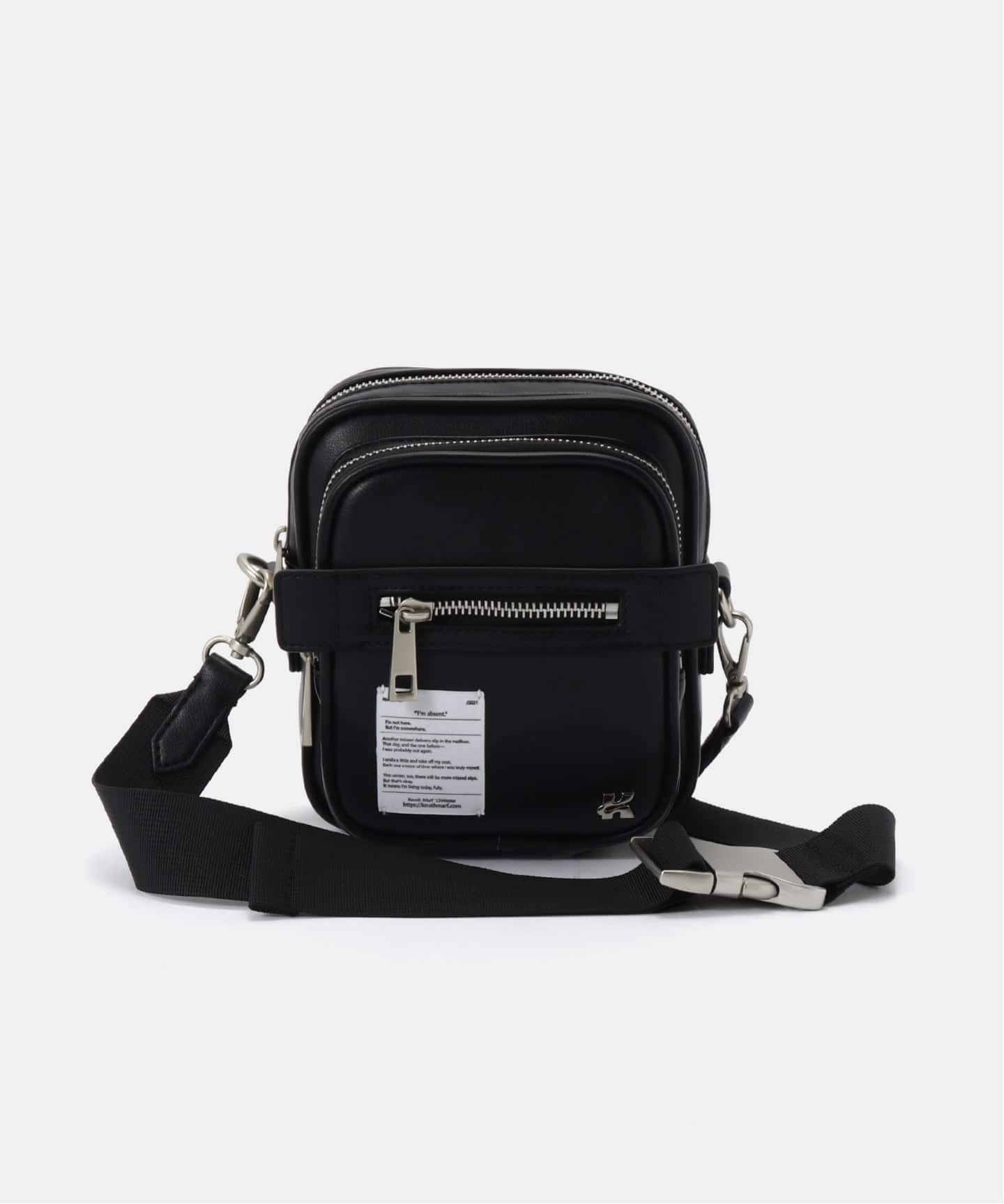 【Knuth Marf】two-pocket mini bag/black/ KnuthMarf two-pocket mini bag（ショルダーバッグ）｜BOICE FROM