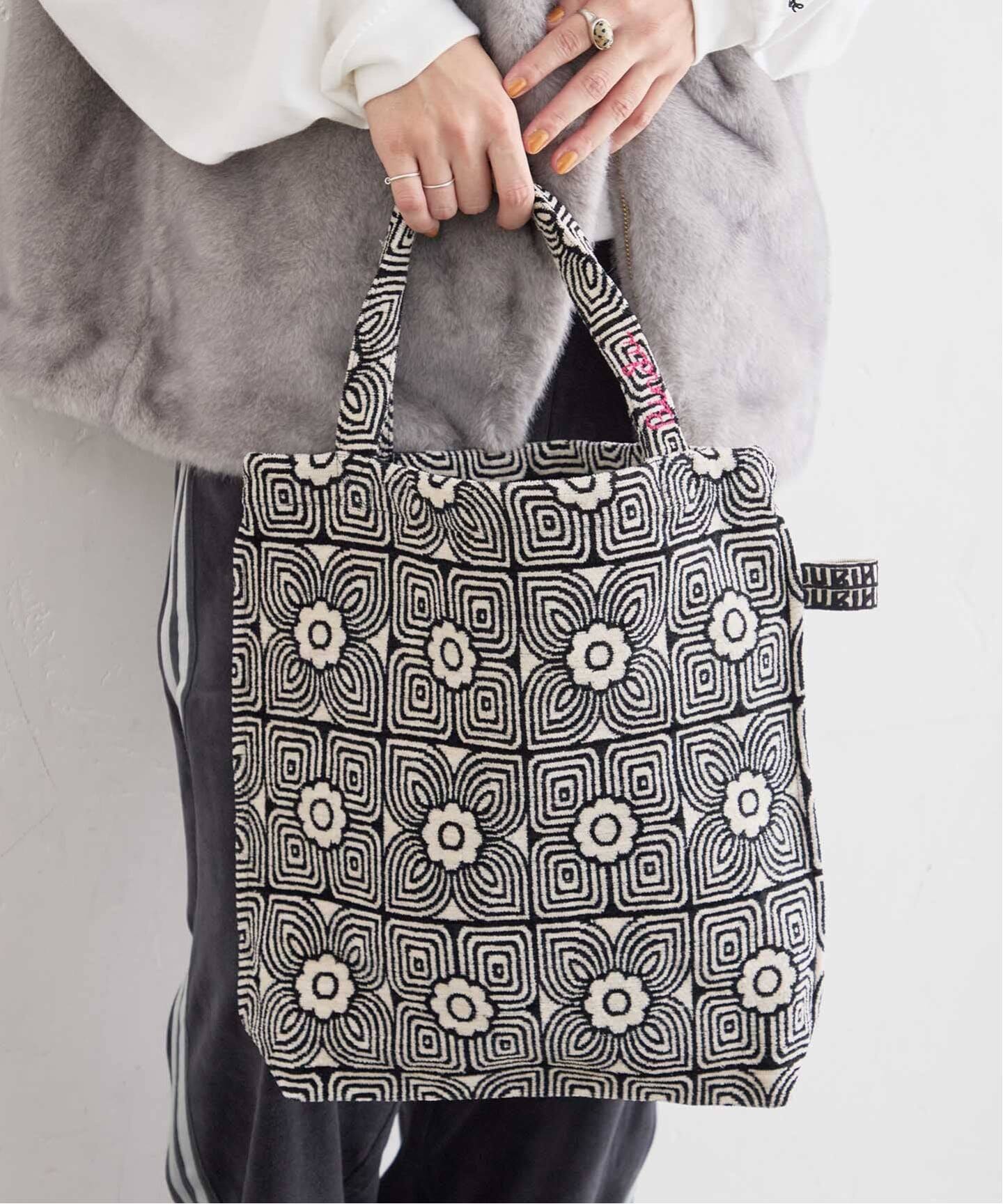 BINDU Domo Flower Jacquard Revers Tote（トートバッグ）｜BOICE FROM